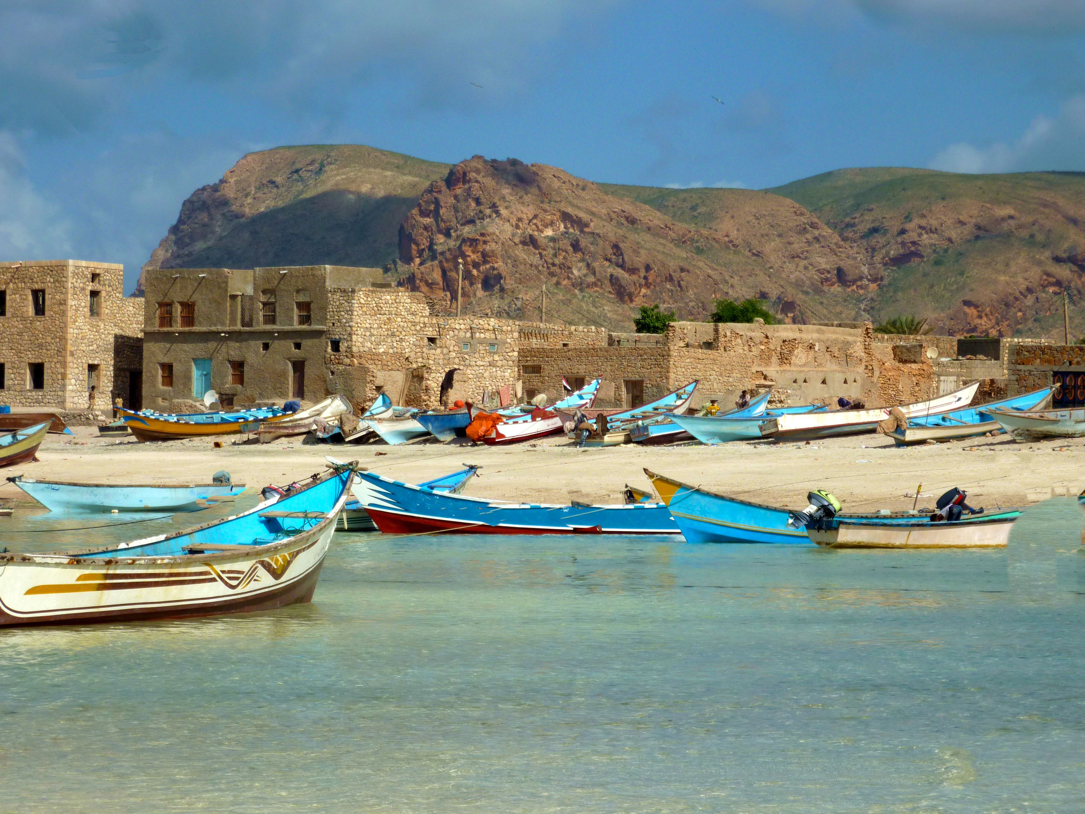 Fishing boats in Yemen