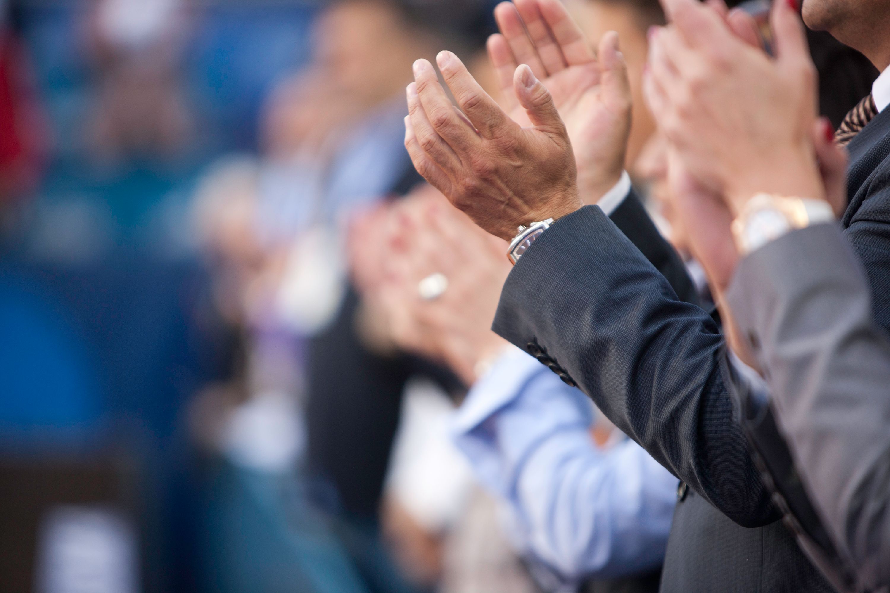 Applauding