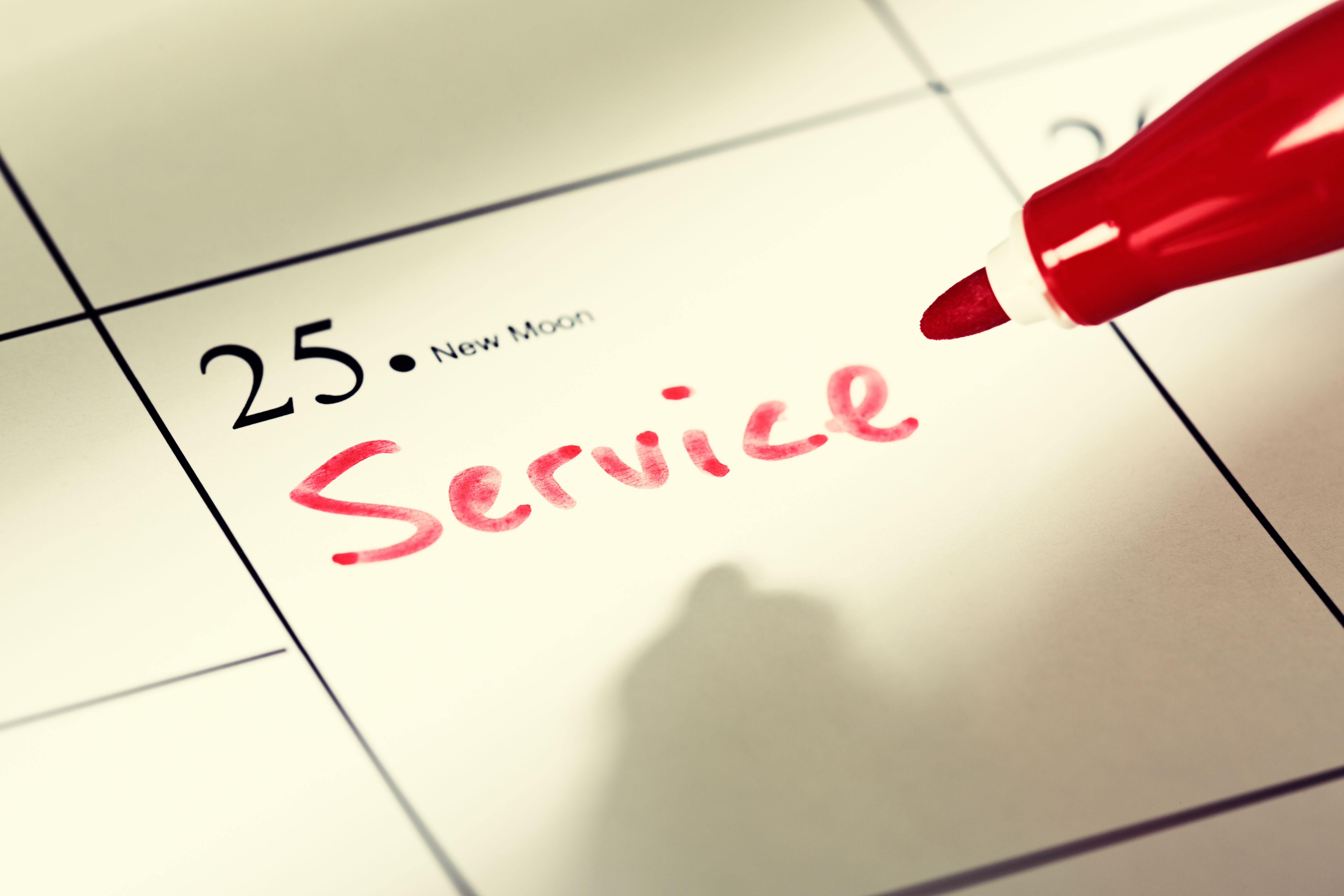 maintenance schedule