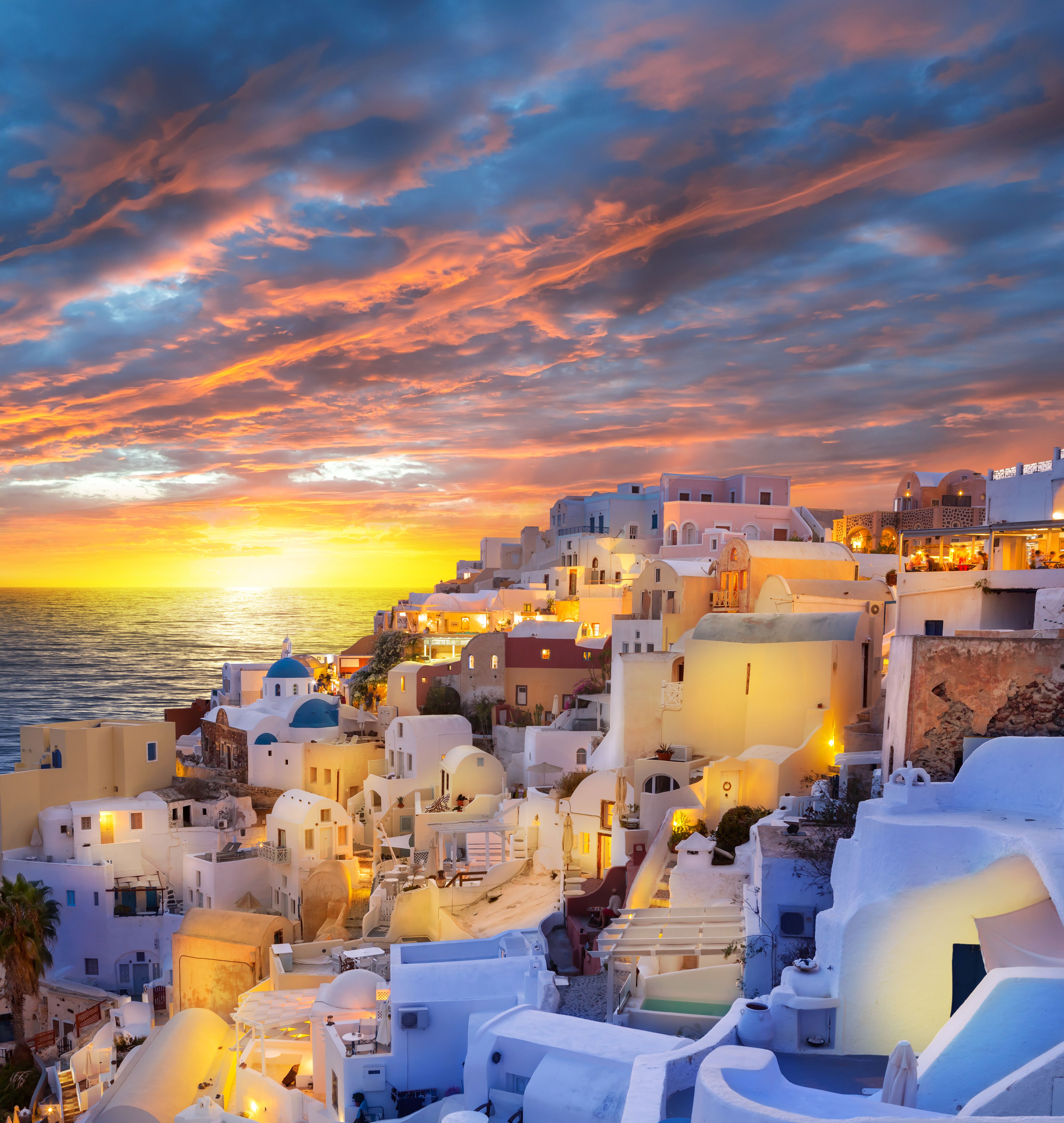 santorini sunset