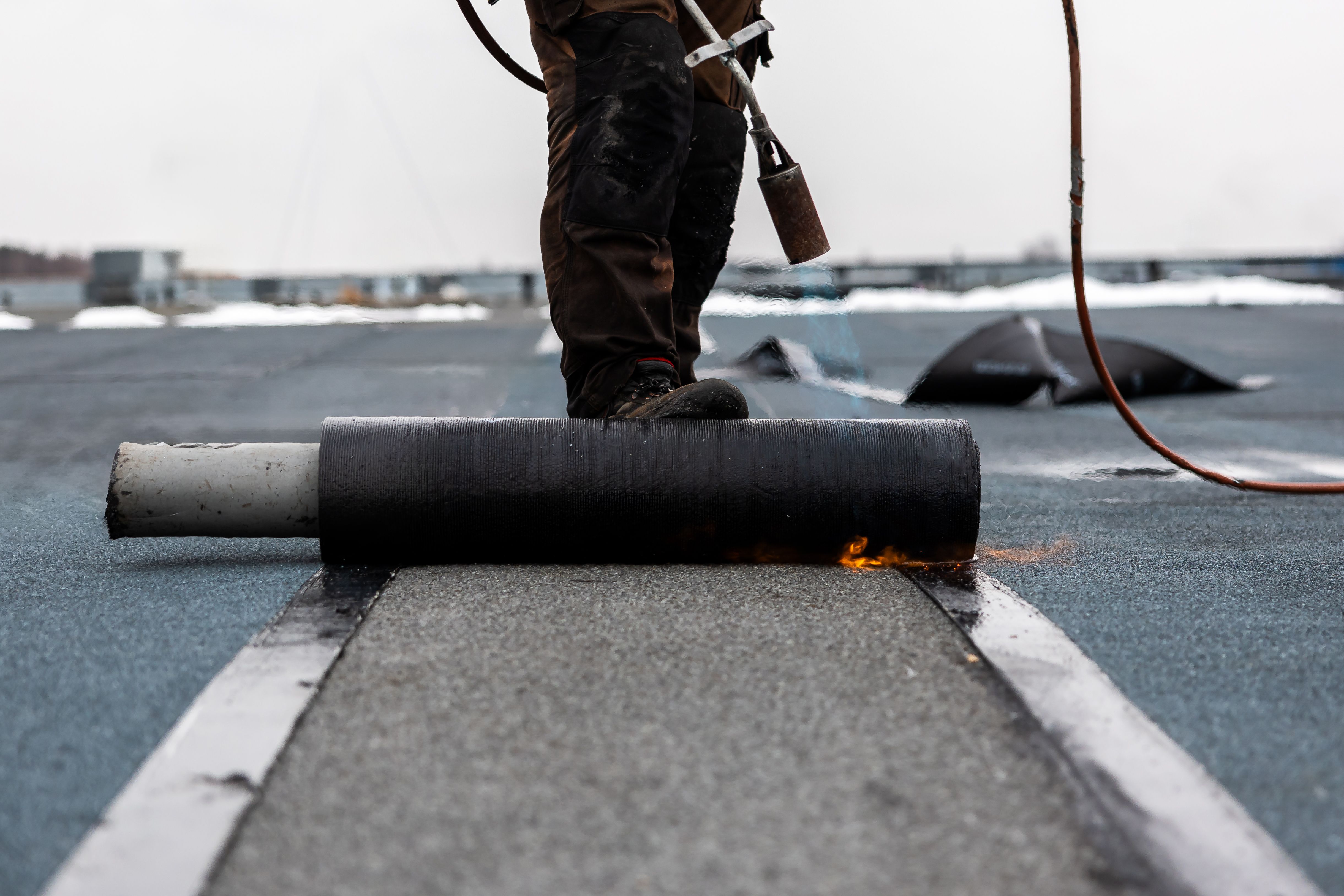 flat roof installation