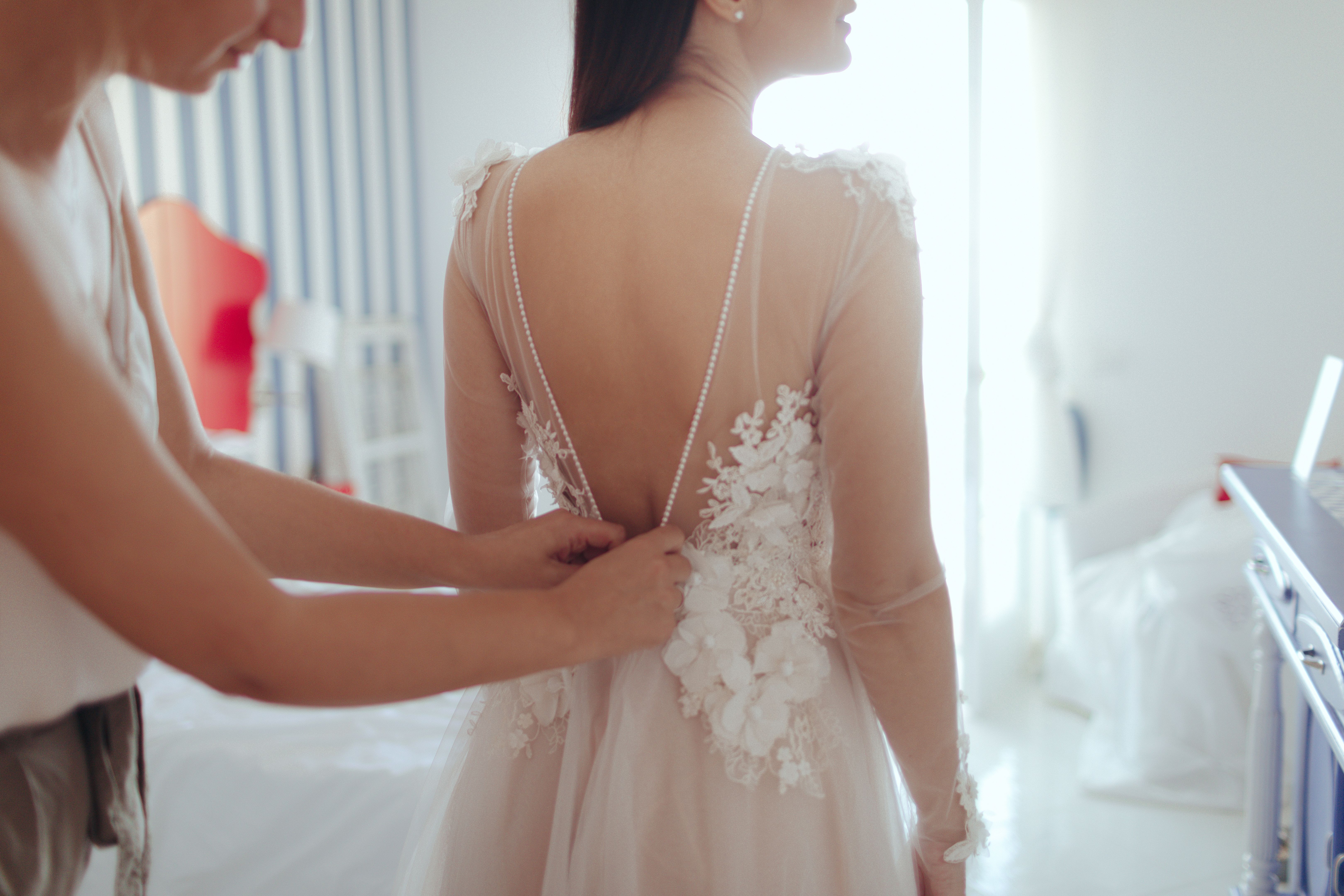personalized wedding dress