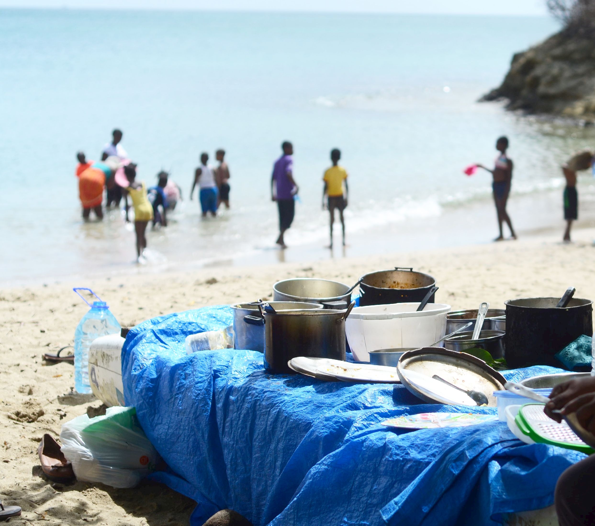 Jamaican food picnic