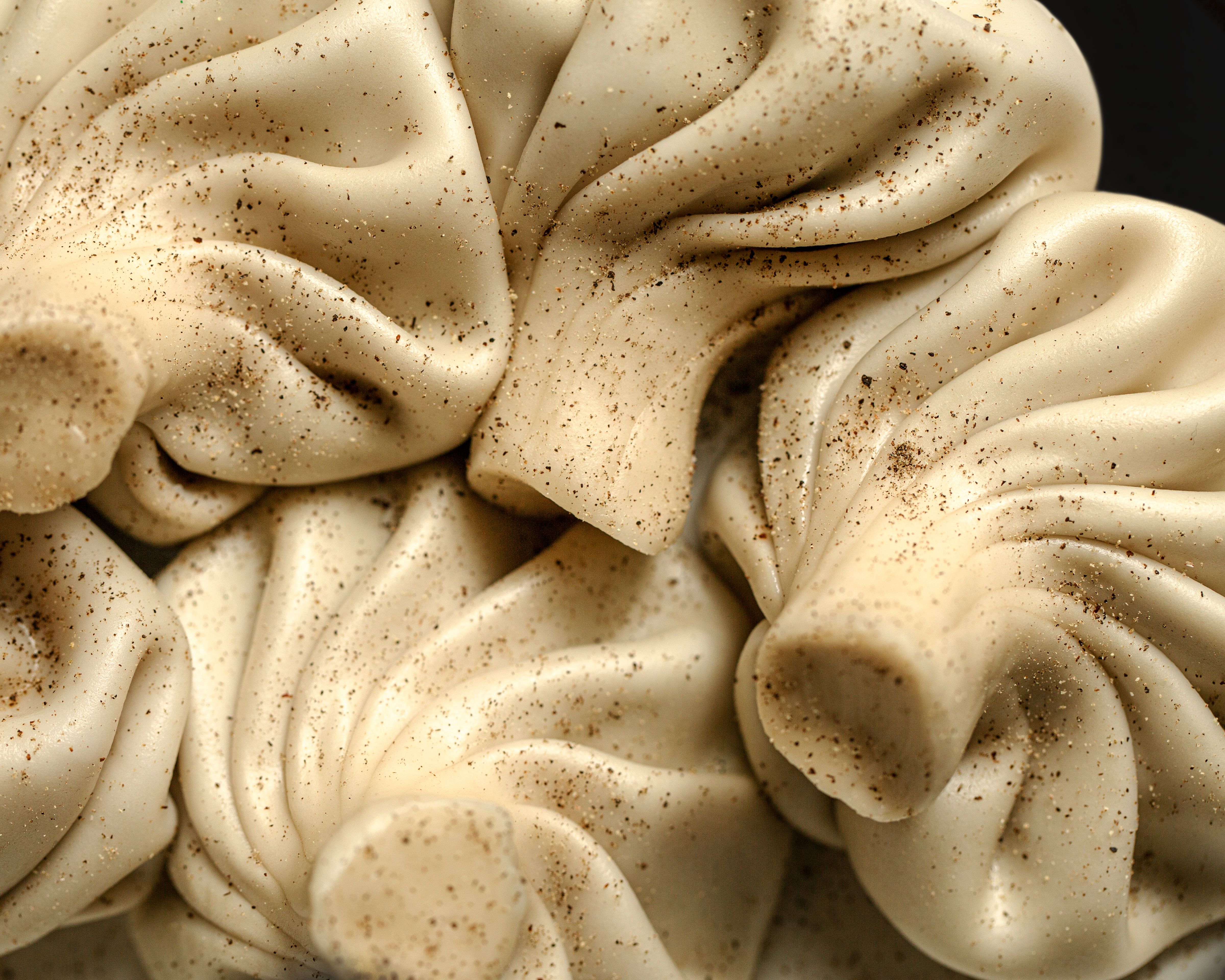 Khinkali on plate. Georgian food. Khinkali on plate. Georgian food.