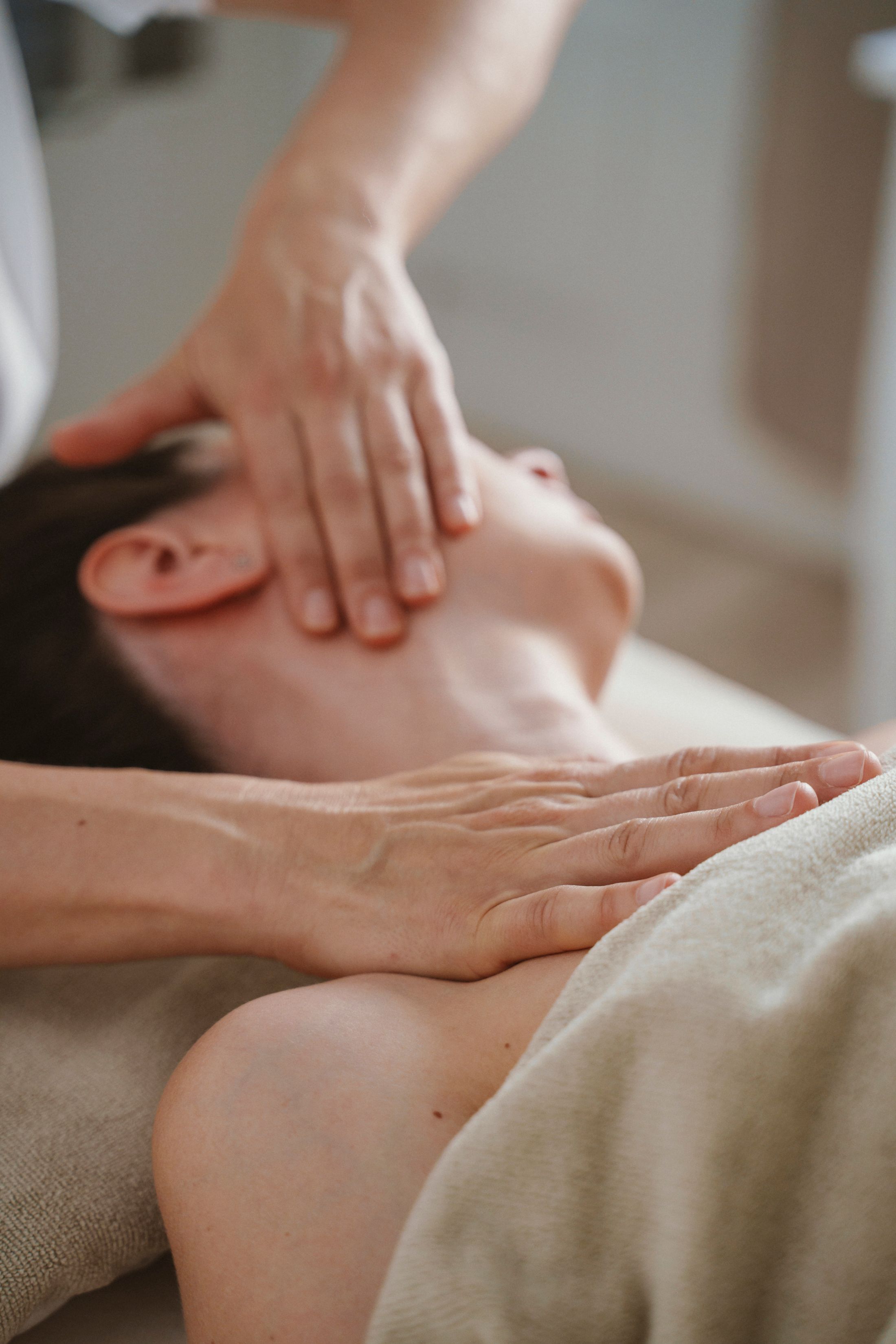 Relaxing Neck Massage in Spa Setting