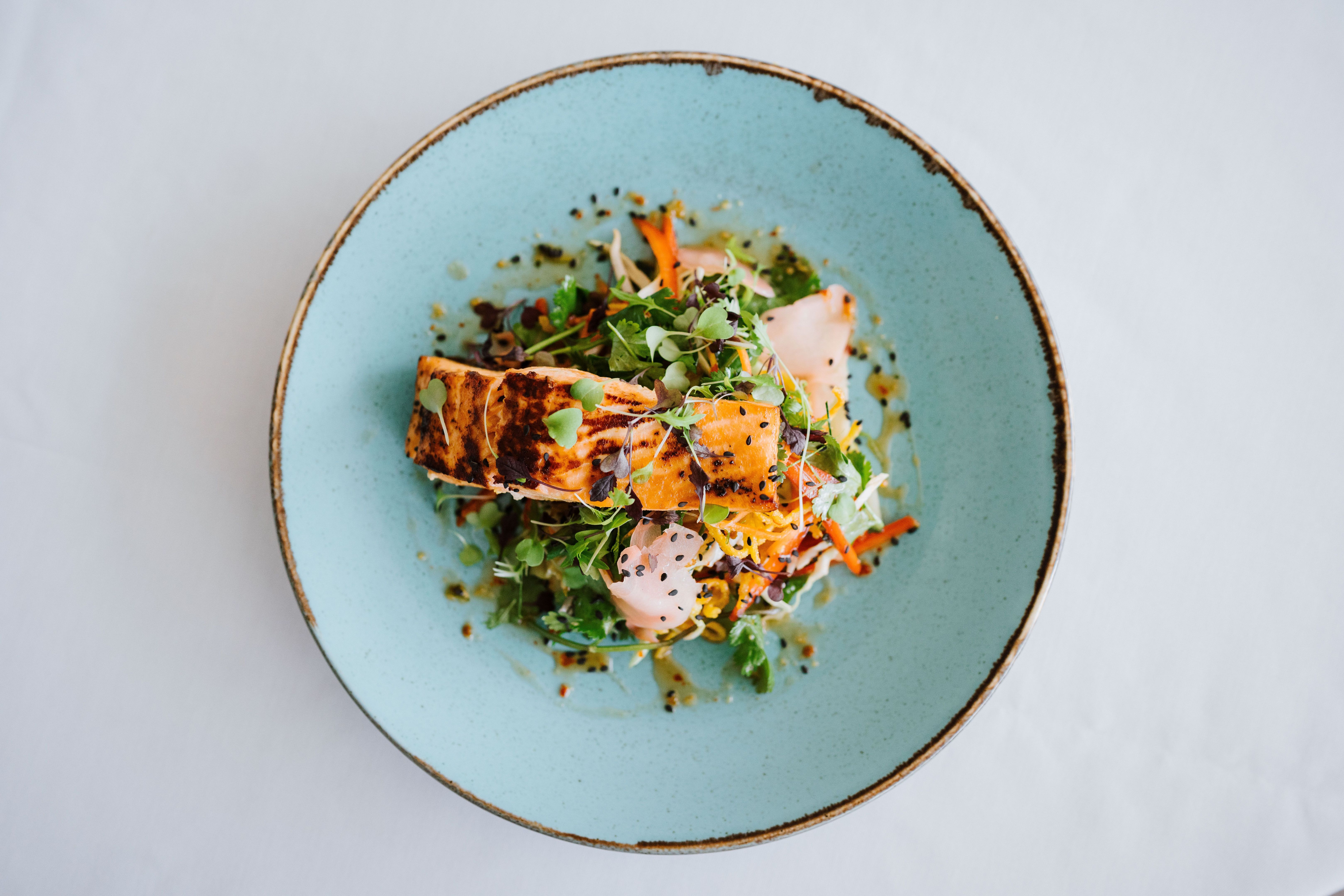 Gourmet Grilled Salmon Dish