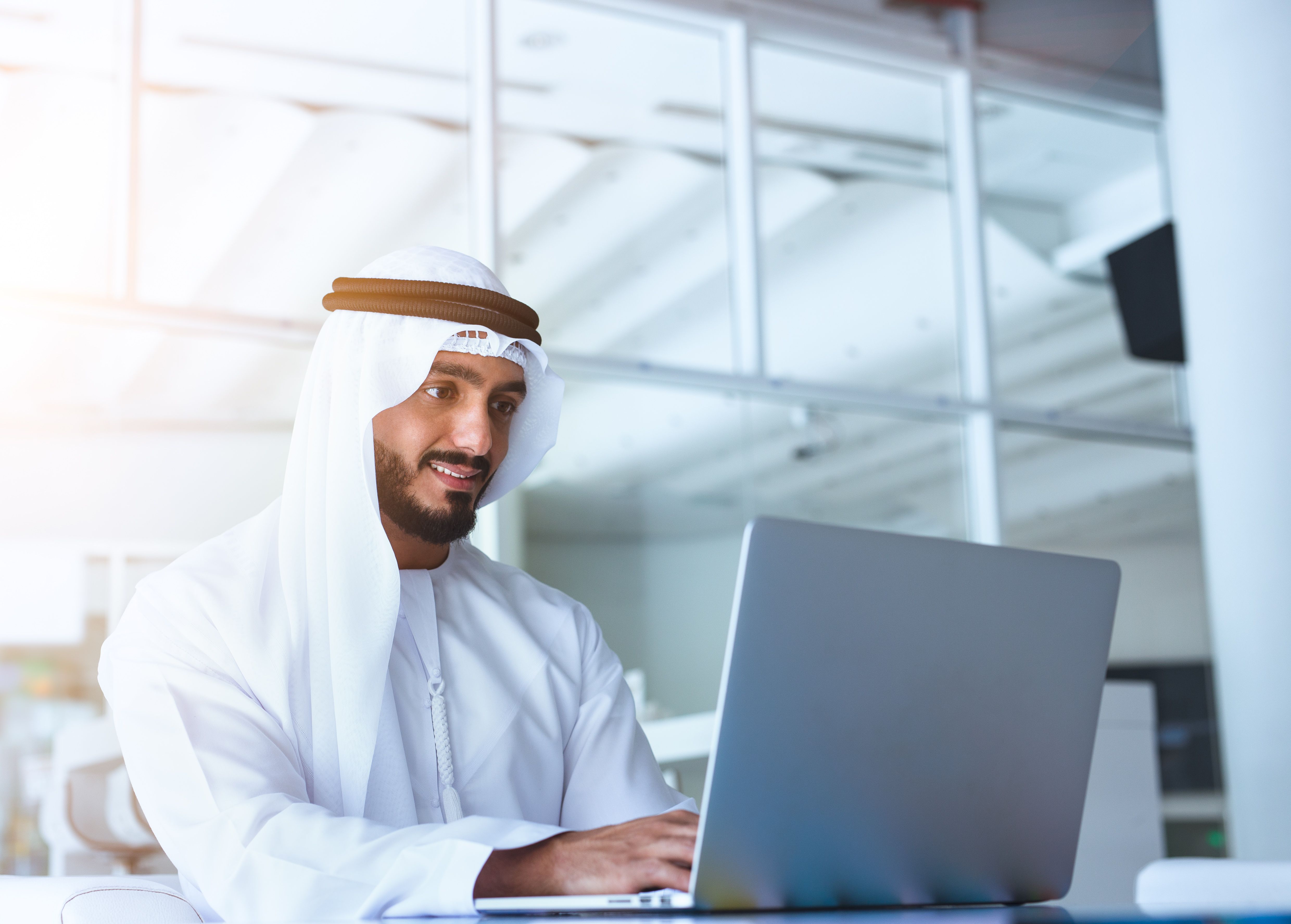 Arab Men Laptop