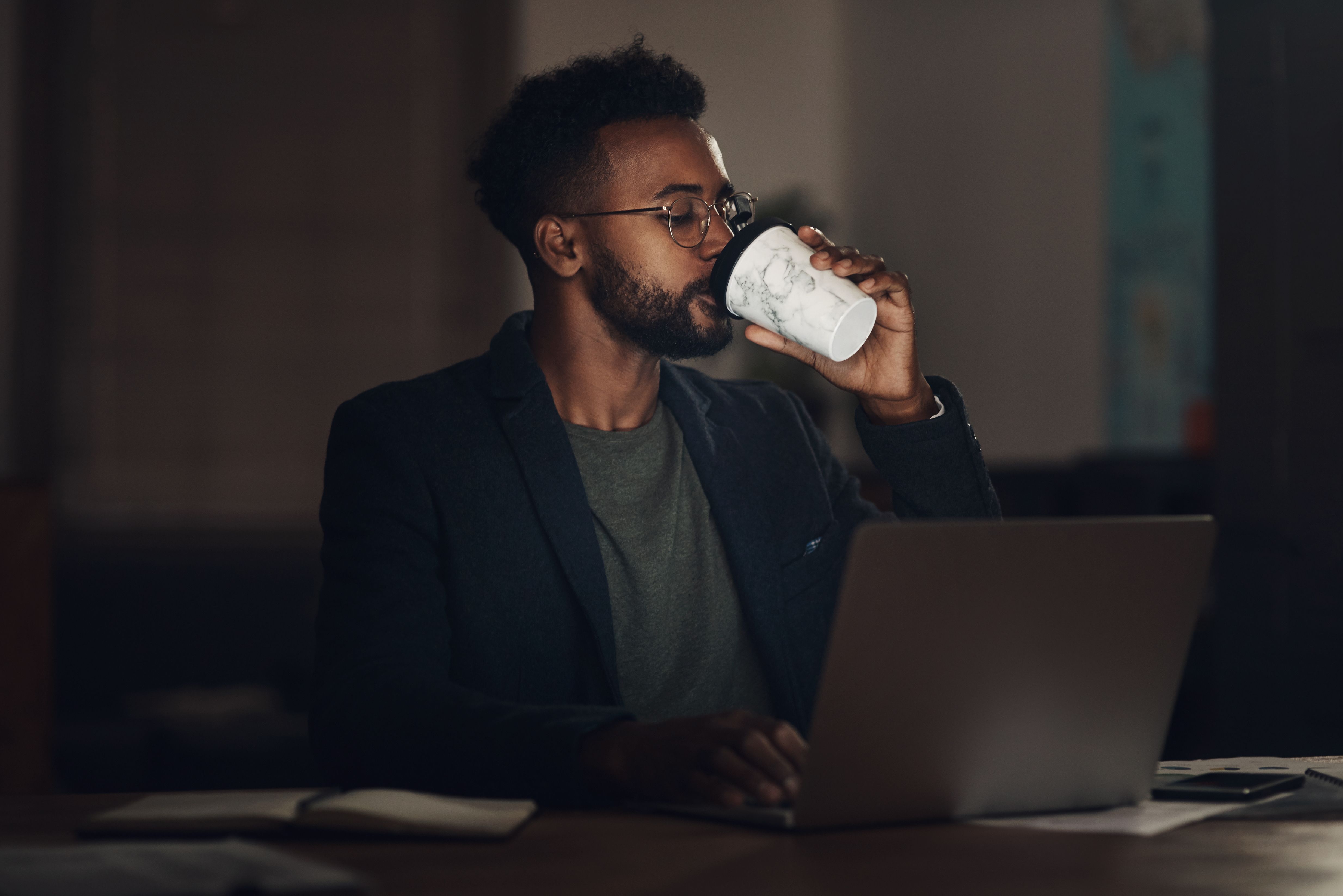 nighttime coffee