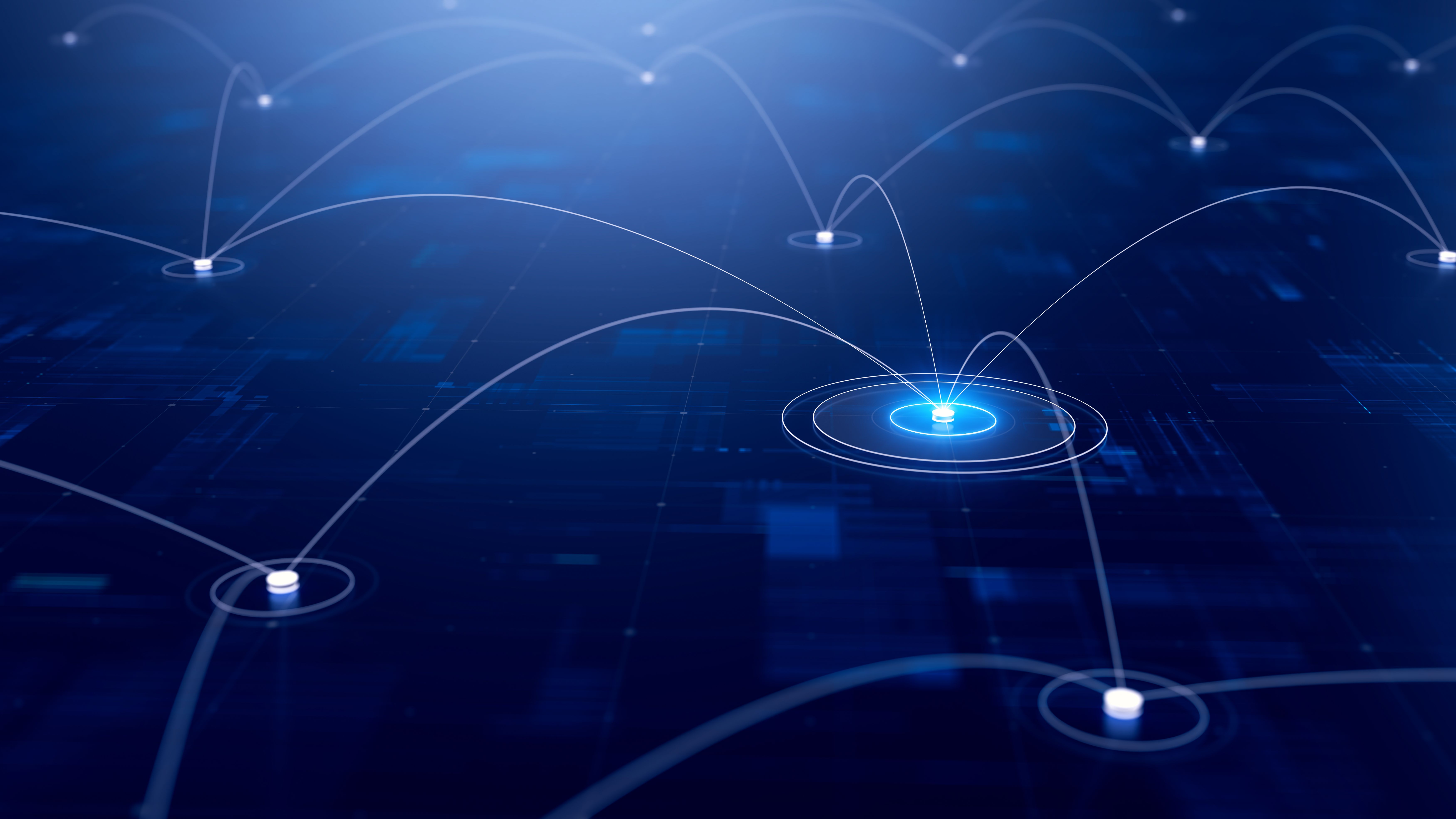 Concept of Network, internet communication. 3d illustration