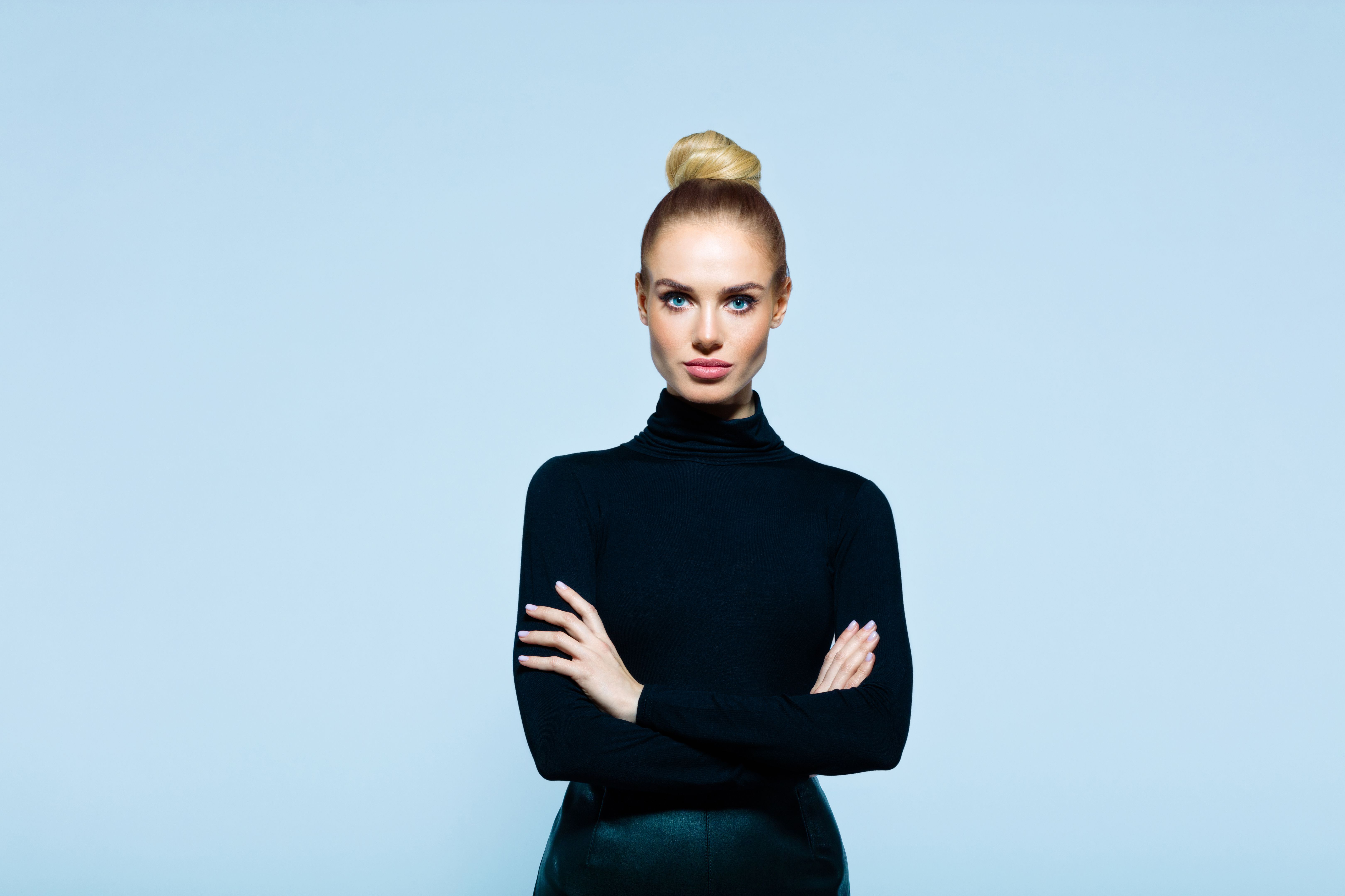 Portrait of confident elegant woman