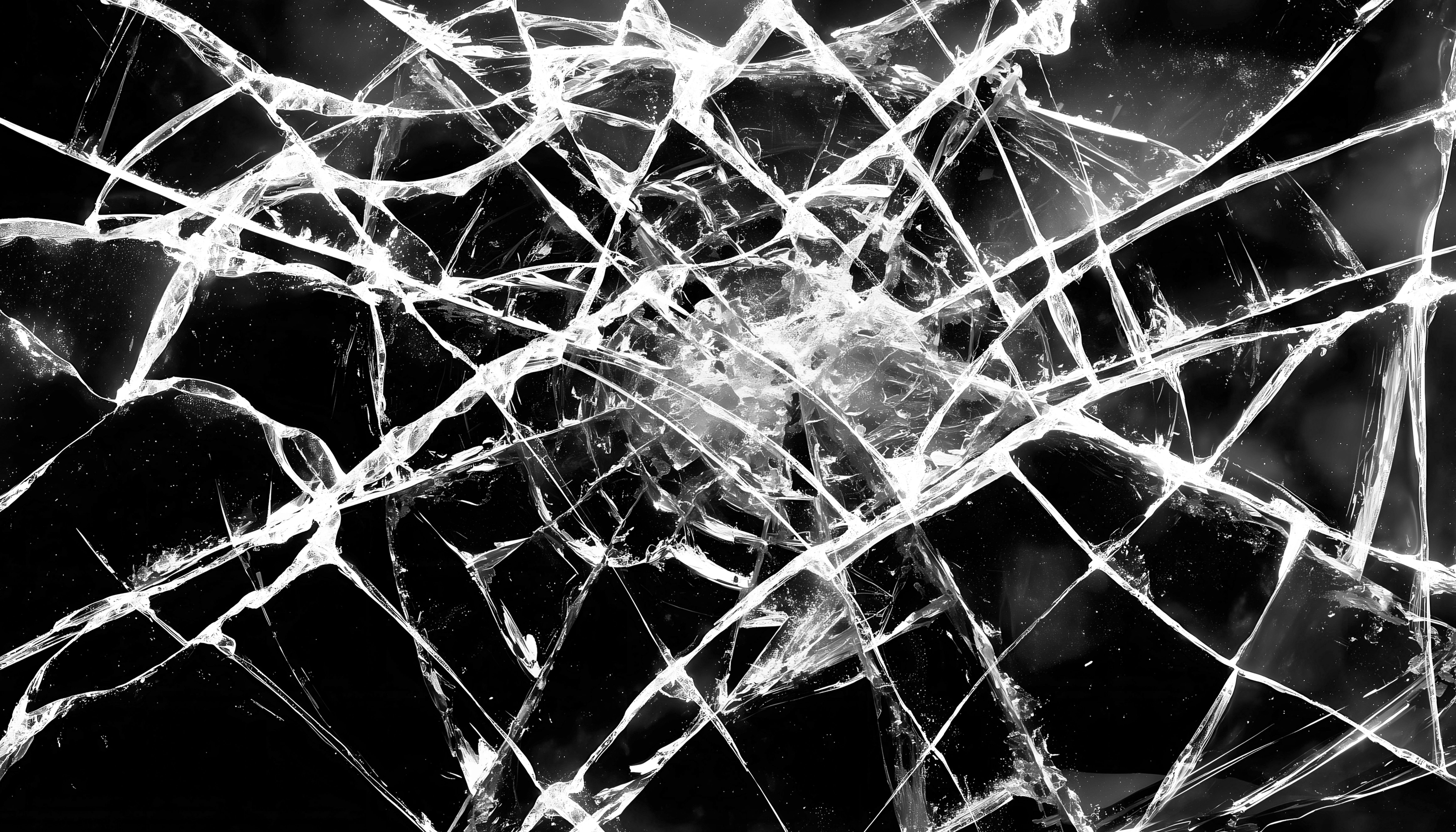 broken smartphone screen