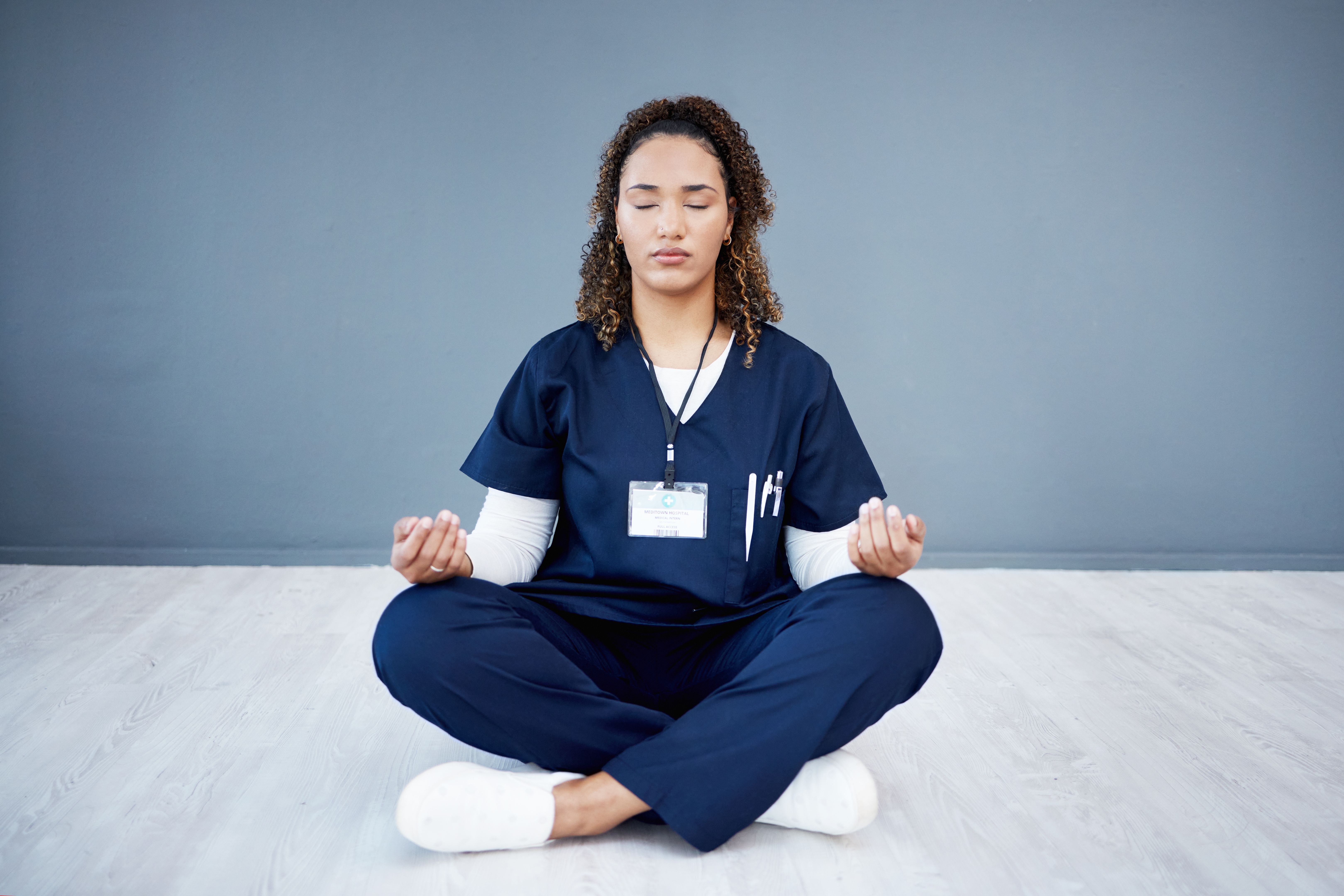 relaxed nurse