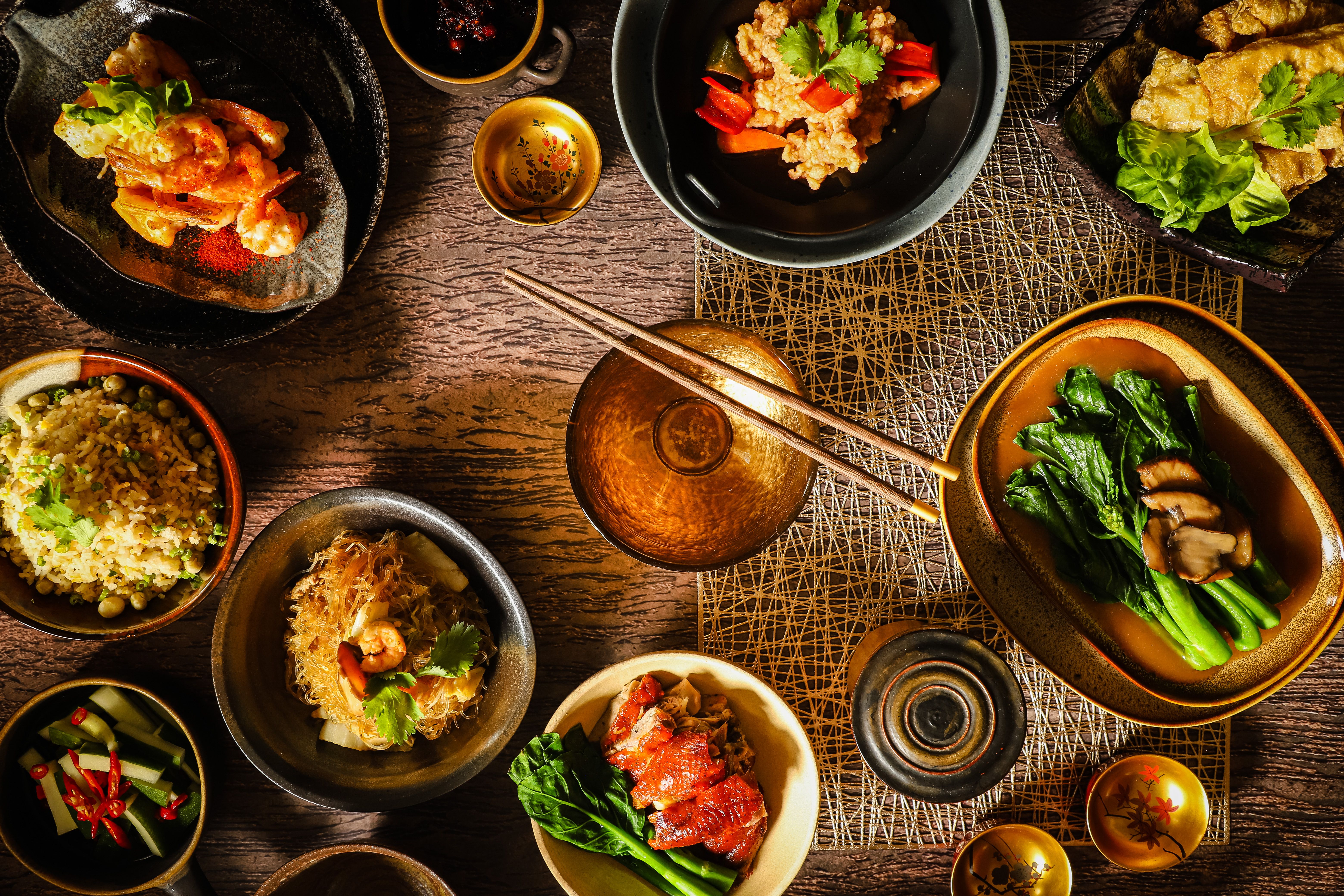 Chinese Food Dinner in Fancy Style