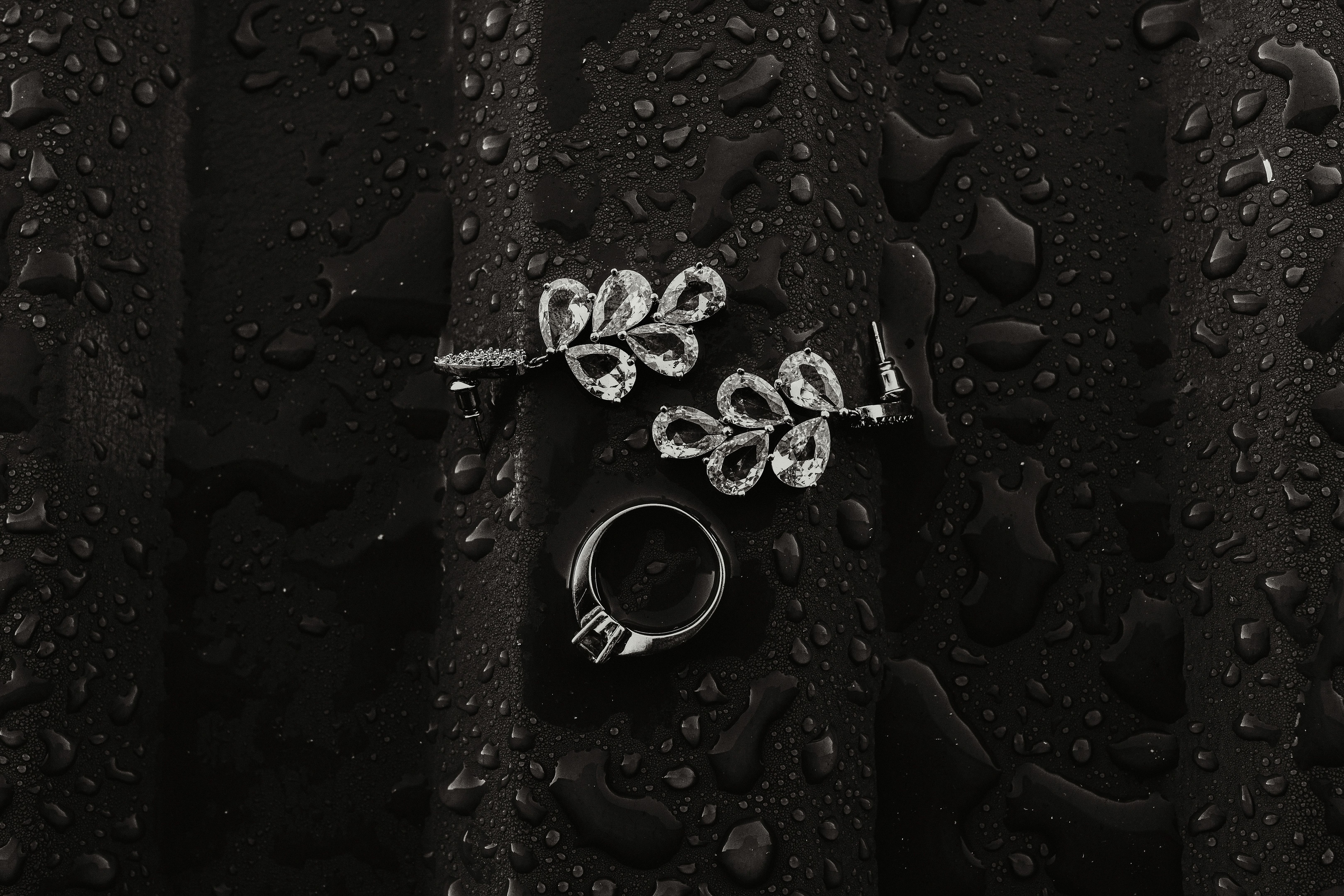 platinum rings closeup