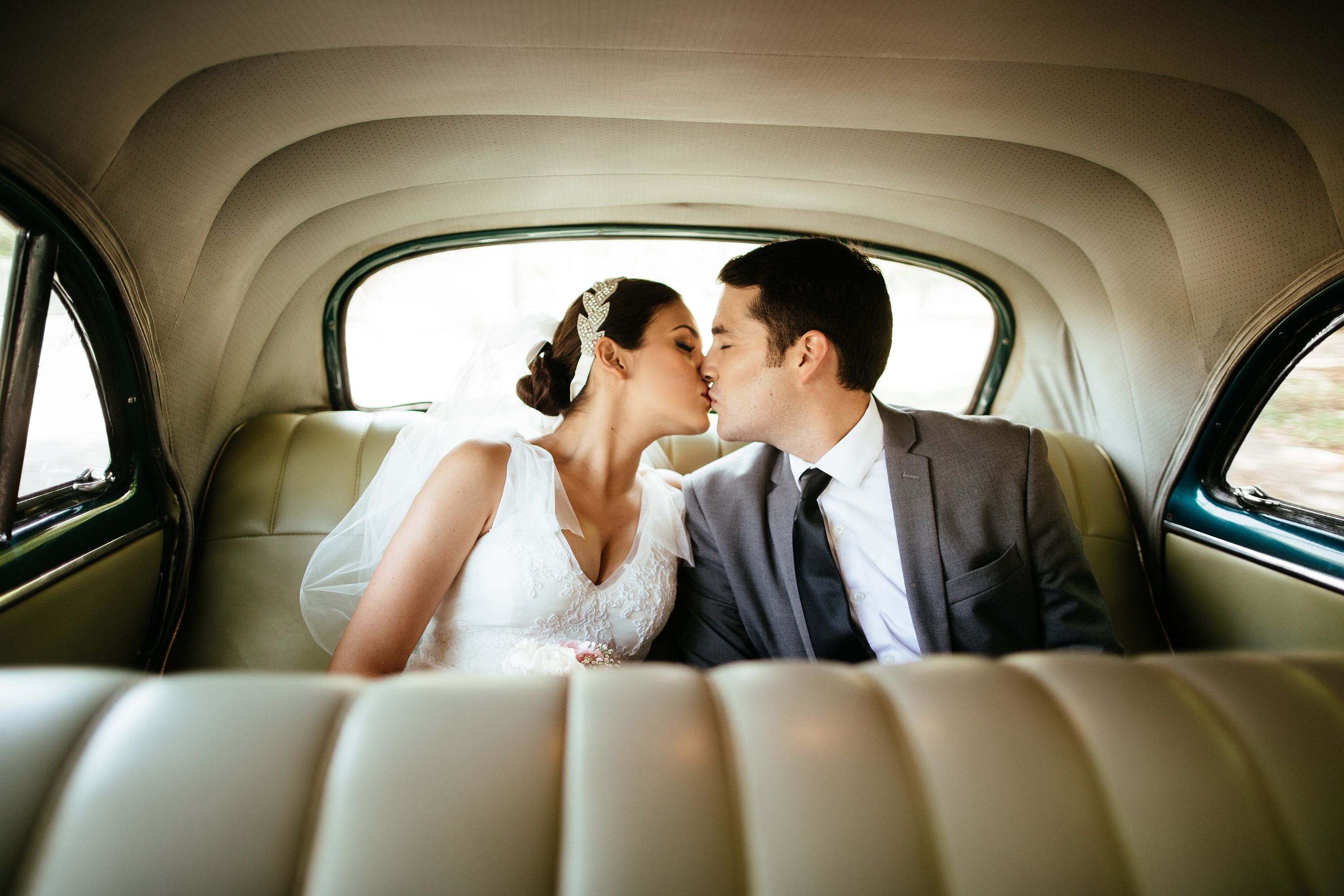 wedding photography car