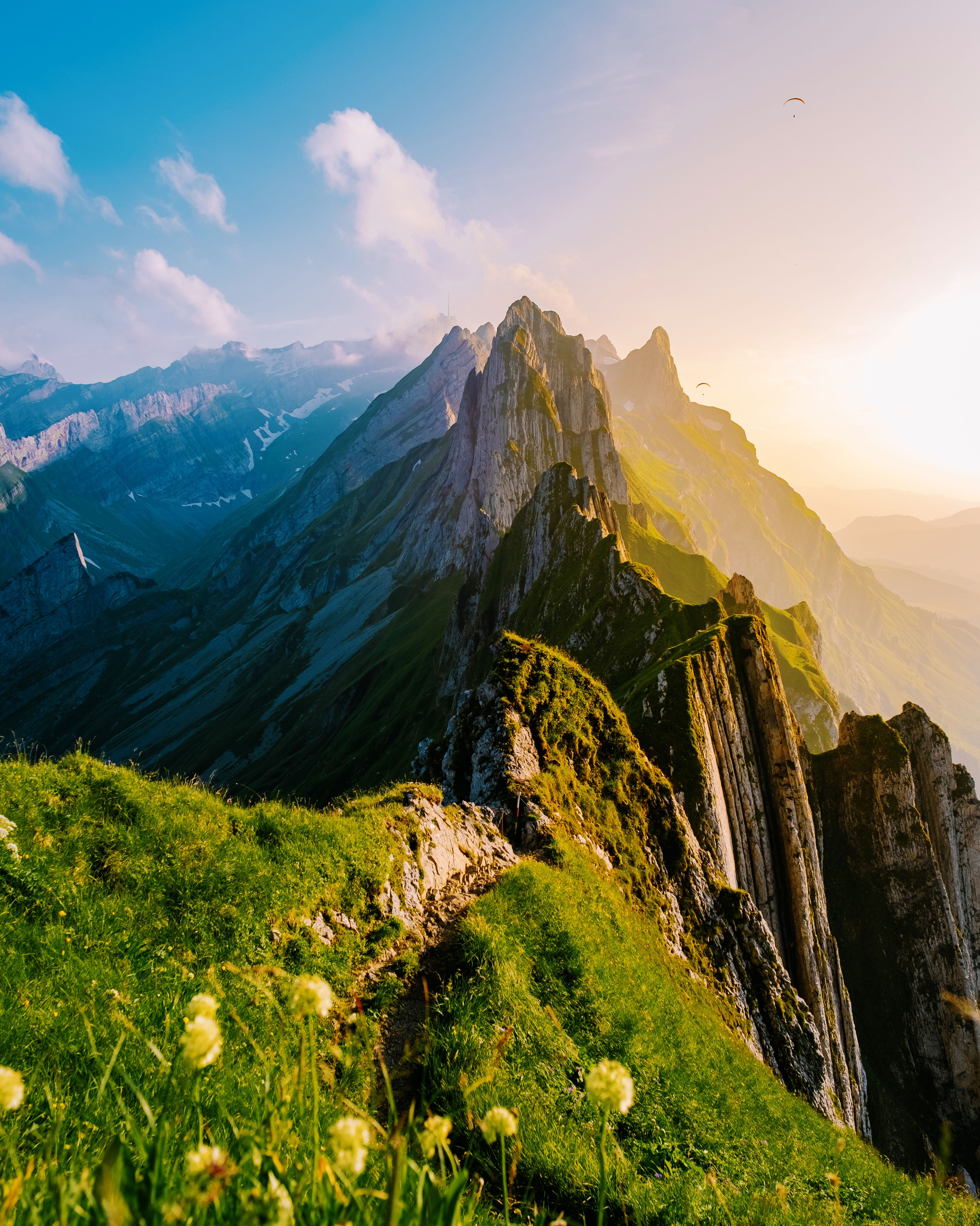 swiss mountains summer
