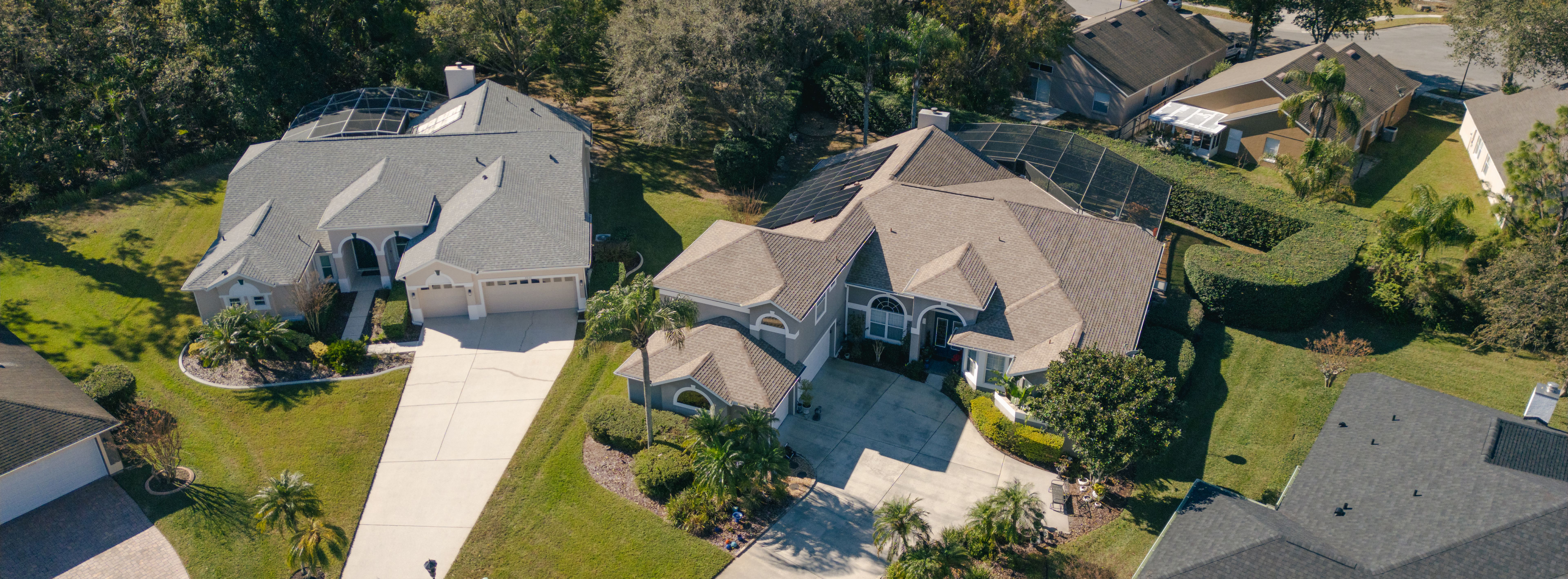 Solar Powered Home - Orlando Florida Neighborhood