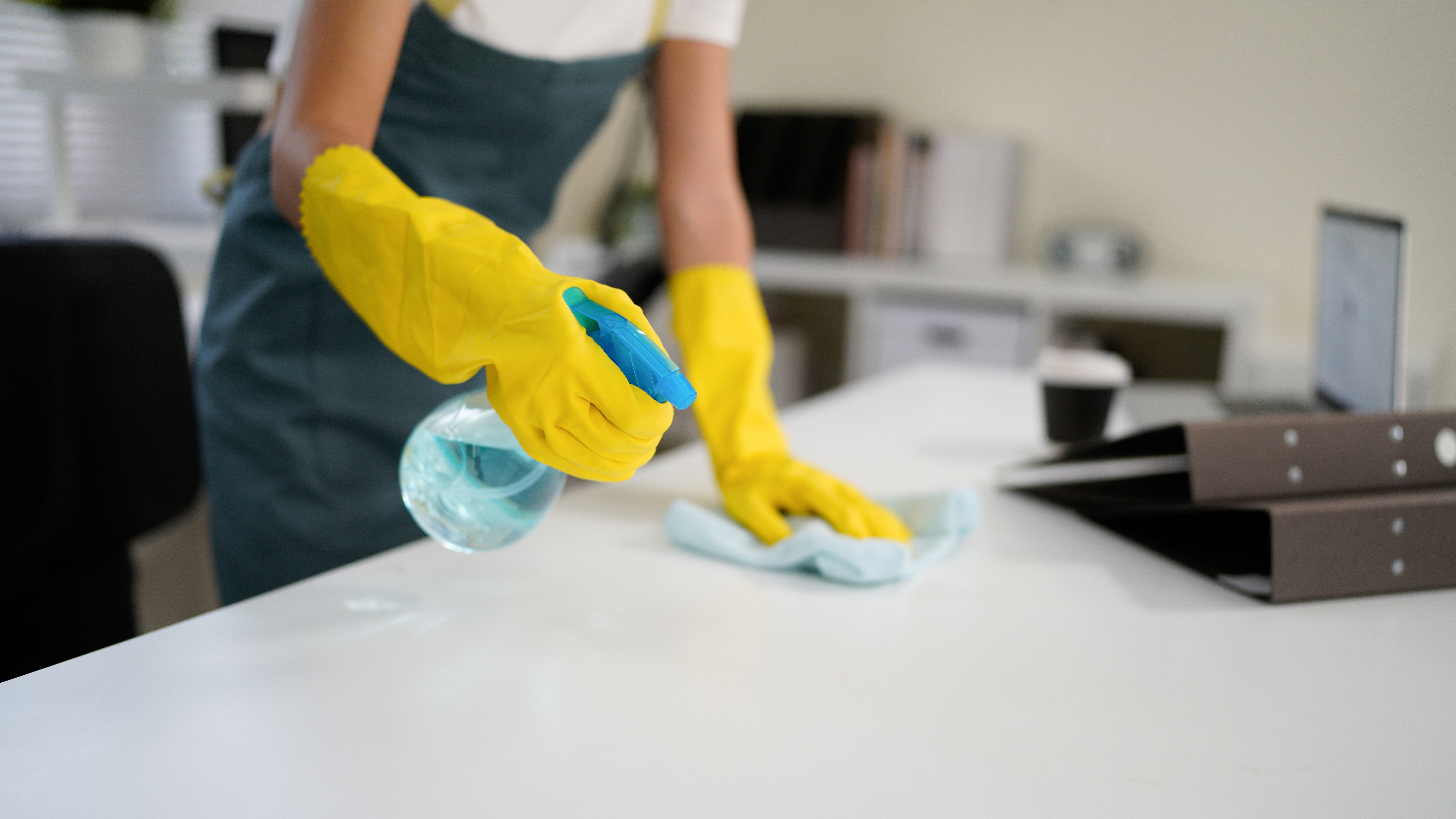 office cleaning team