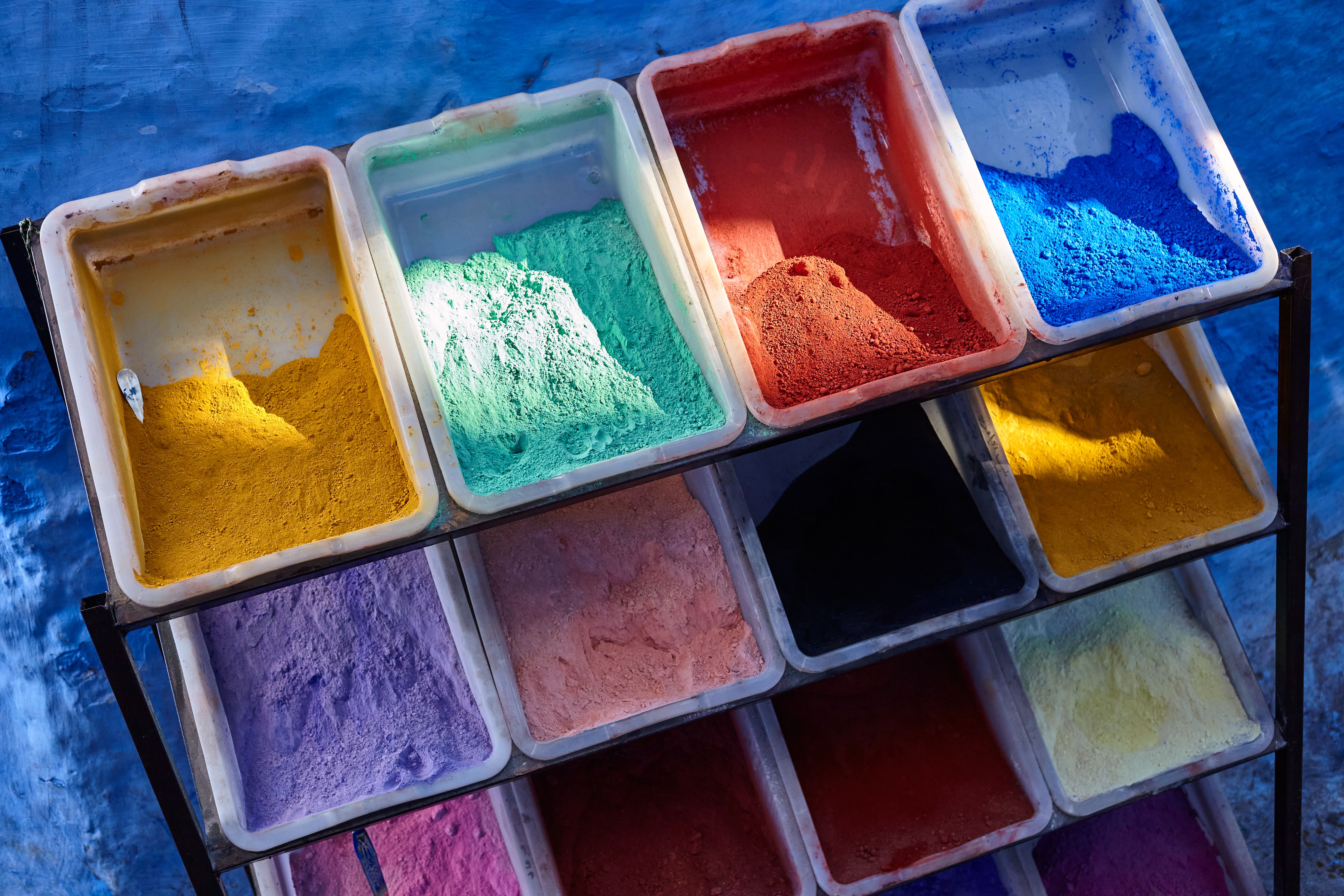 colorful pigments