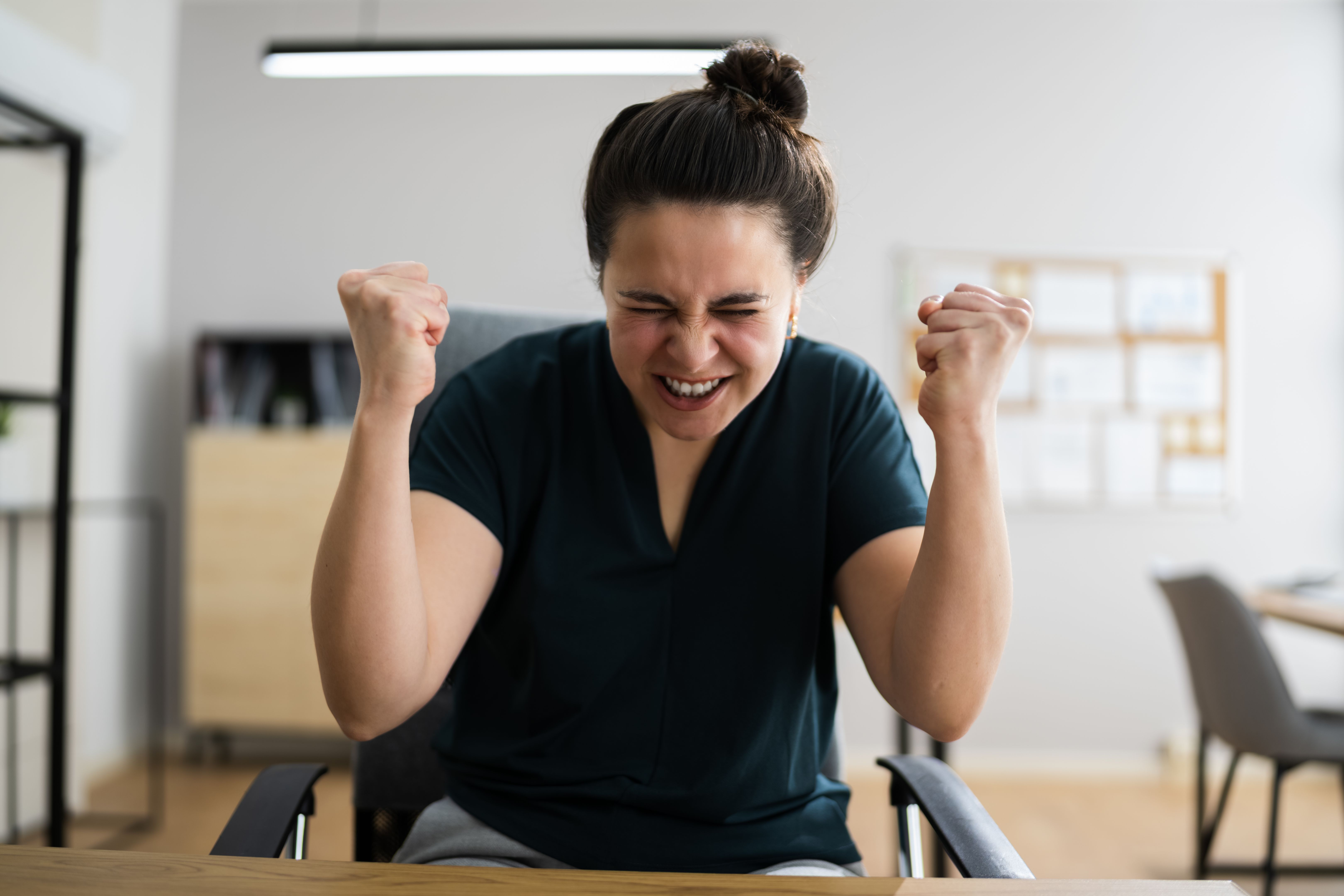 Angry Looking Arguing Business Woman