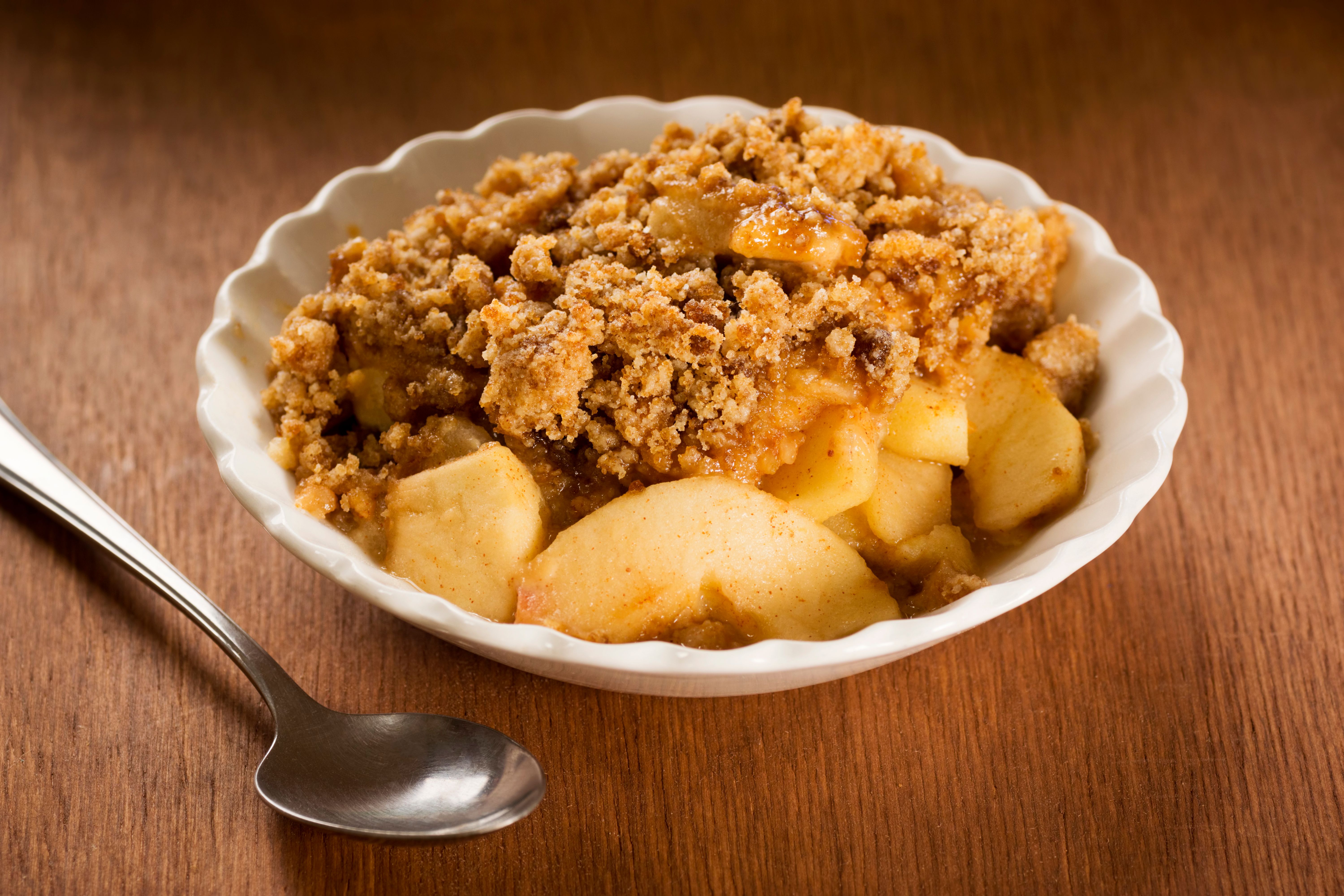 spiced pear crisp
