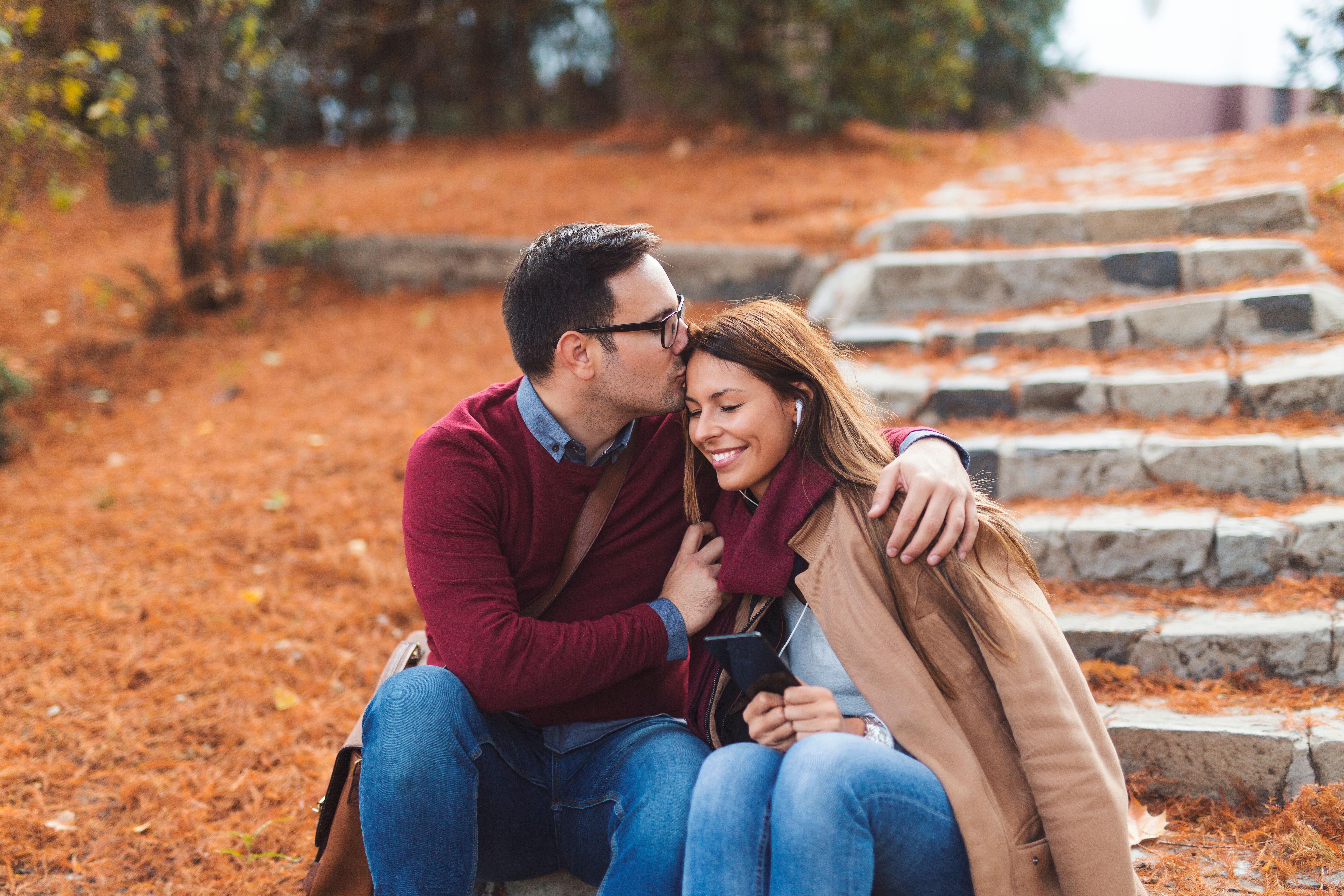 Couple at public park Couple at public park
