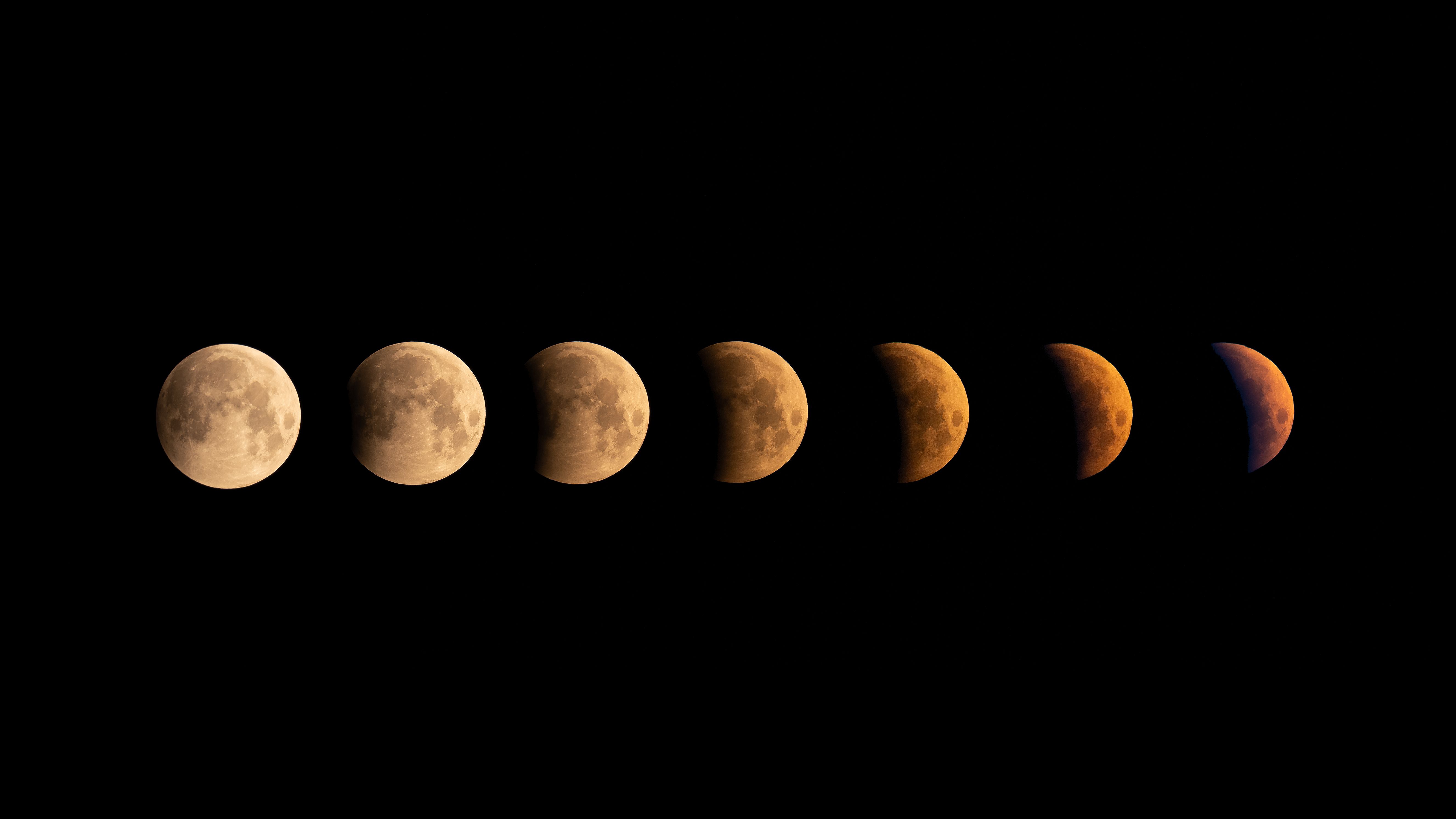 Composite phases of a lunar eclipse Composite phases of a lunar eclipse