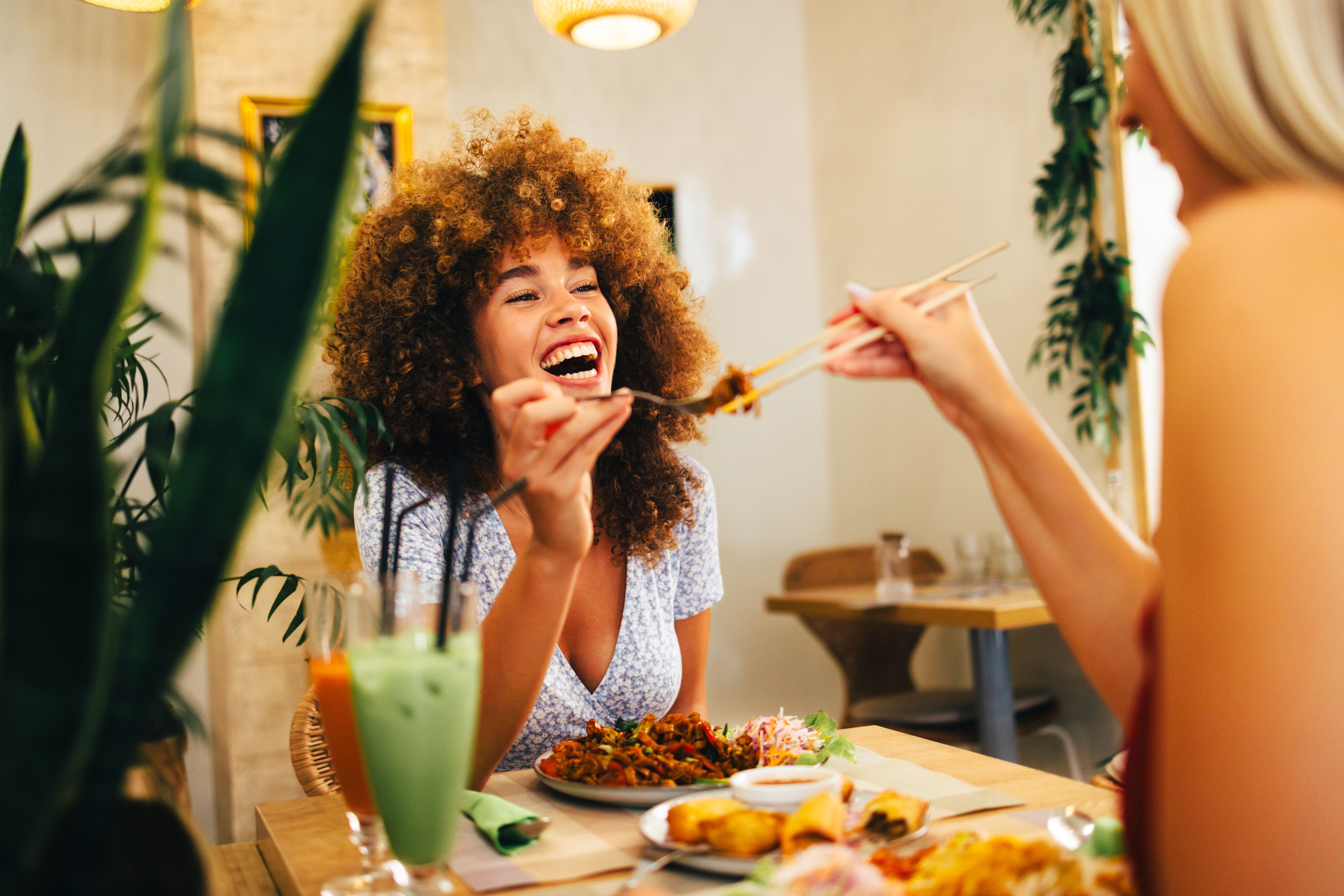 friends eating