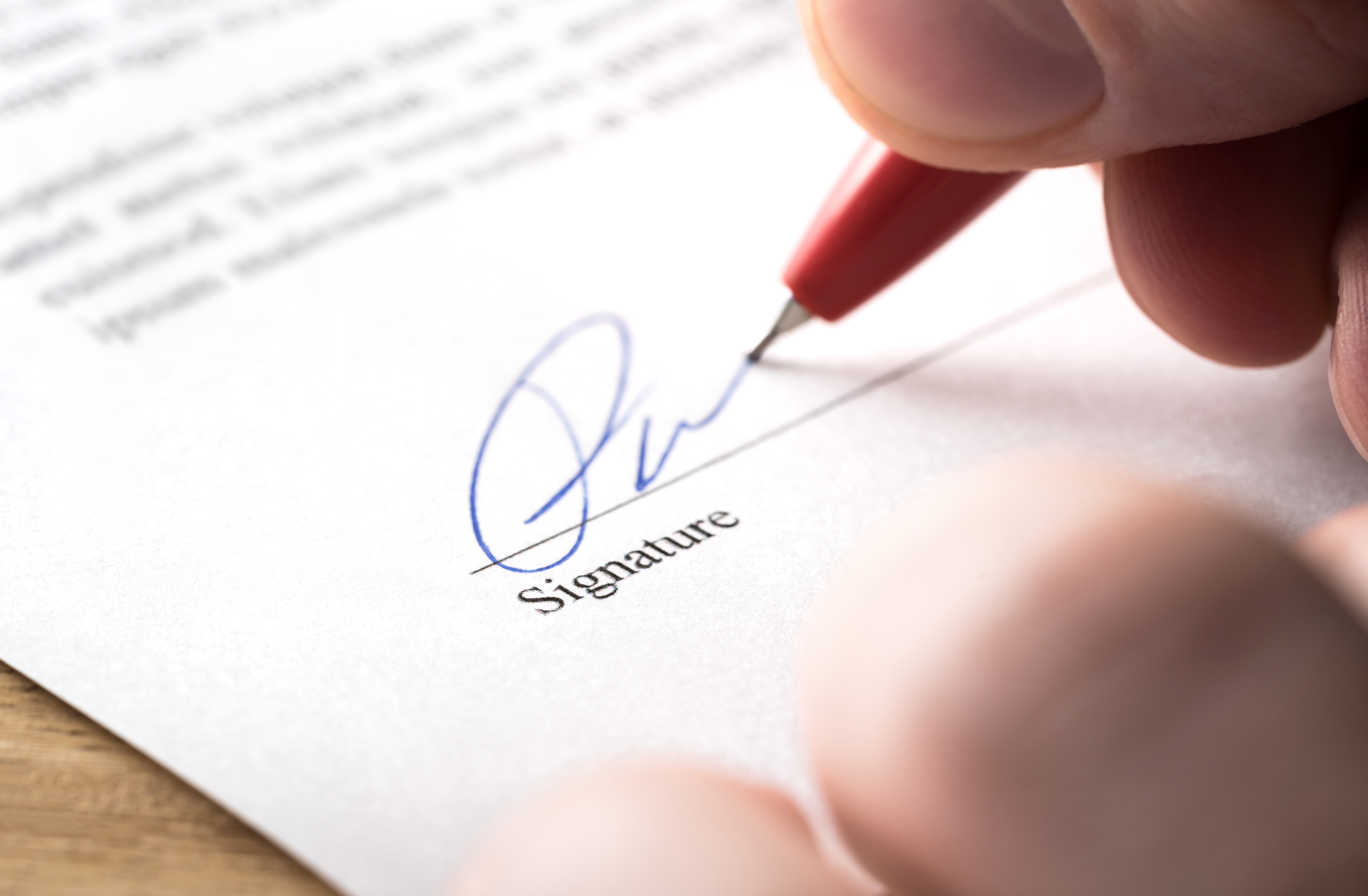 legal document signing