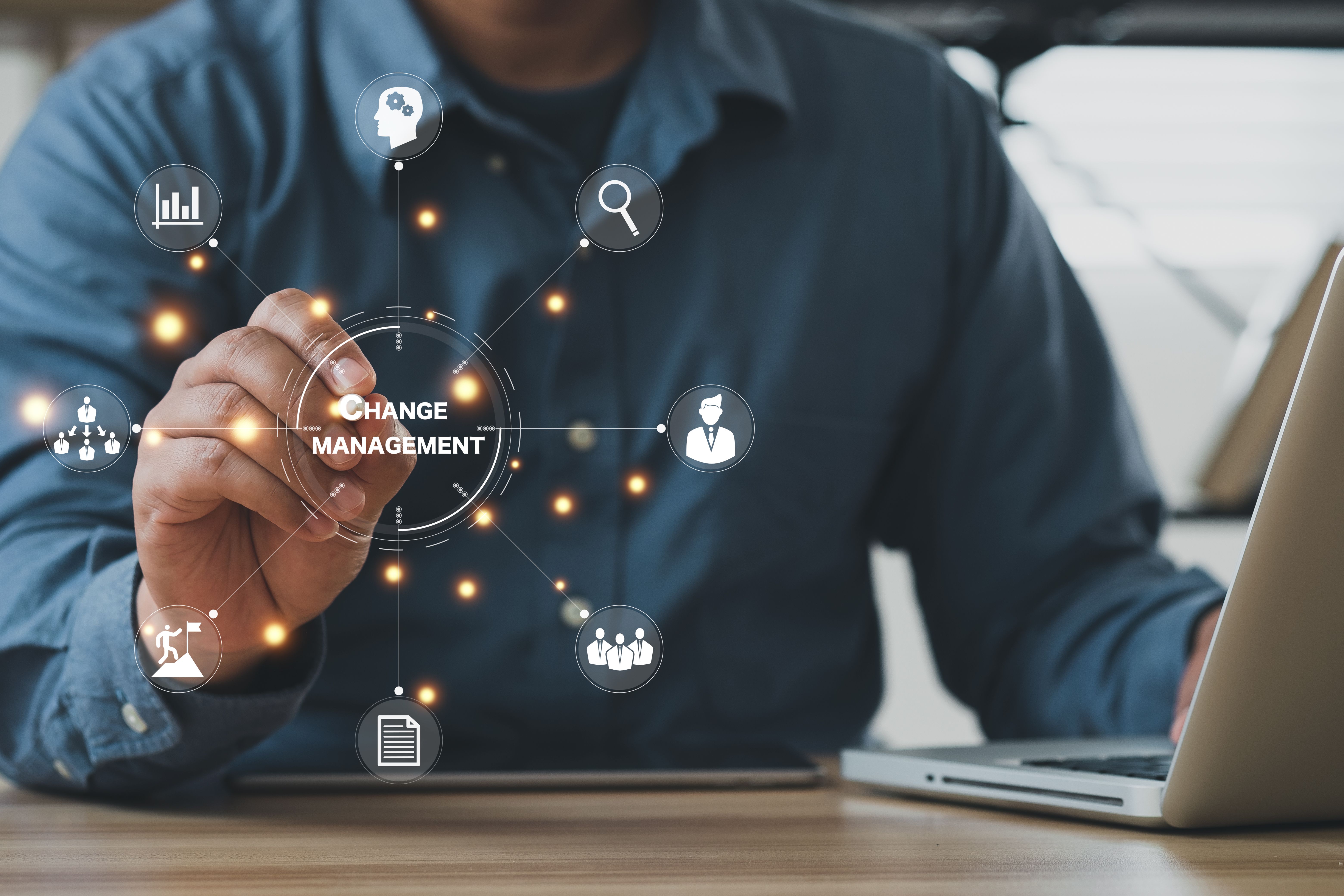 Business improvement and development concept. Captain (symbol of team leader) change direction. Successful business development plan. Path to success with gears from starting with vision and idea, professional achievement."n