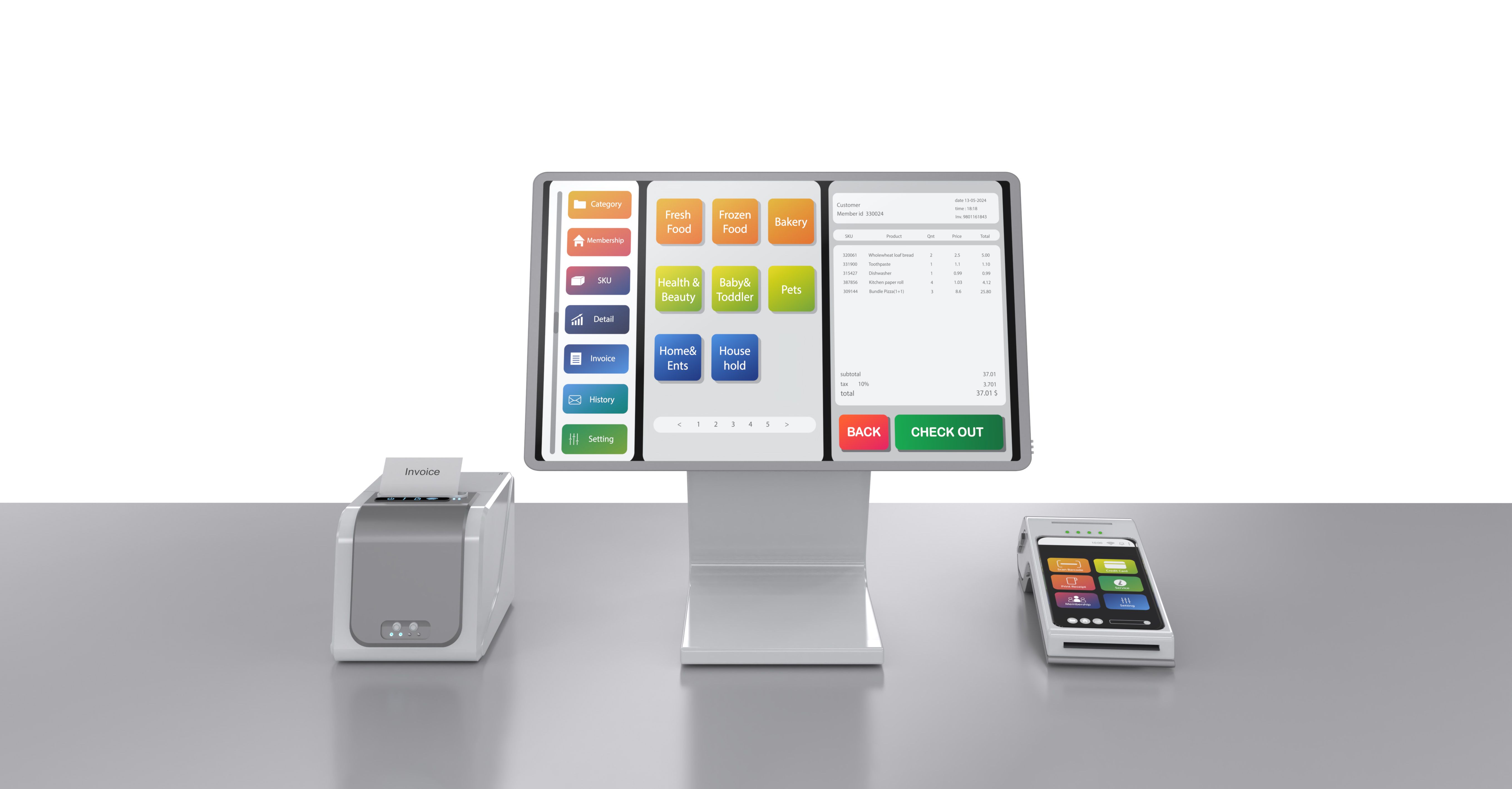 pos software interface