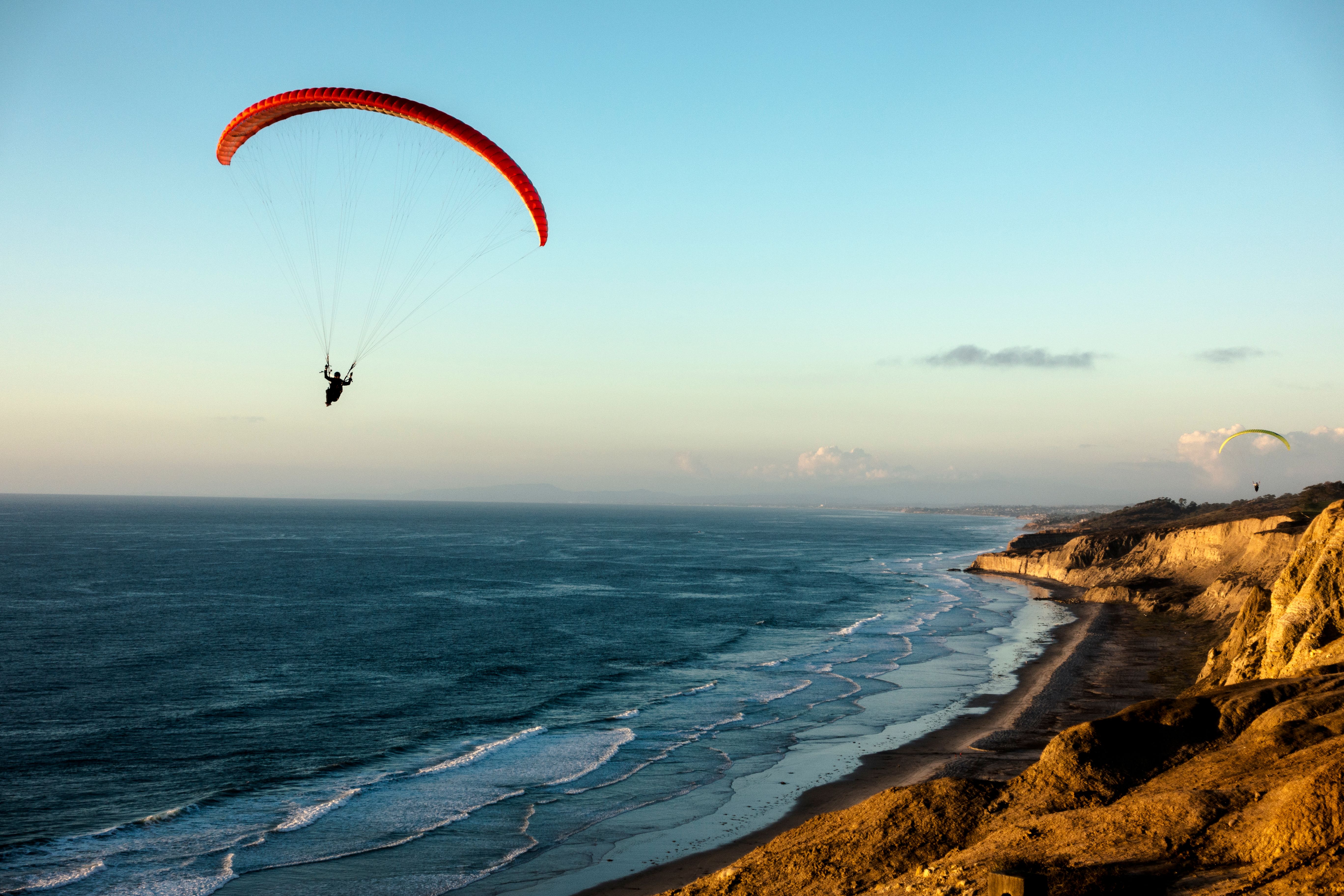 paragliding coast
