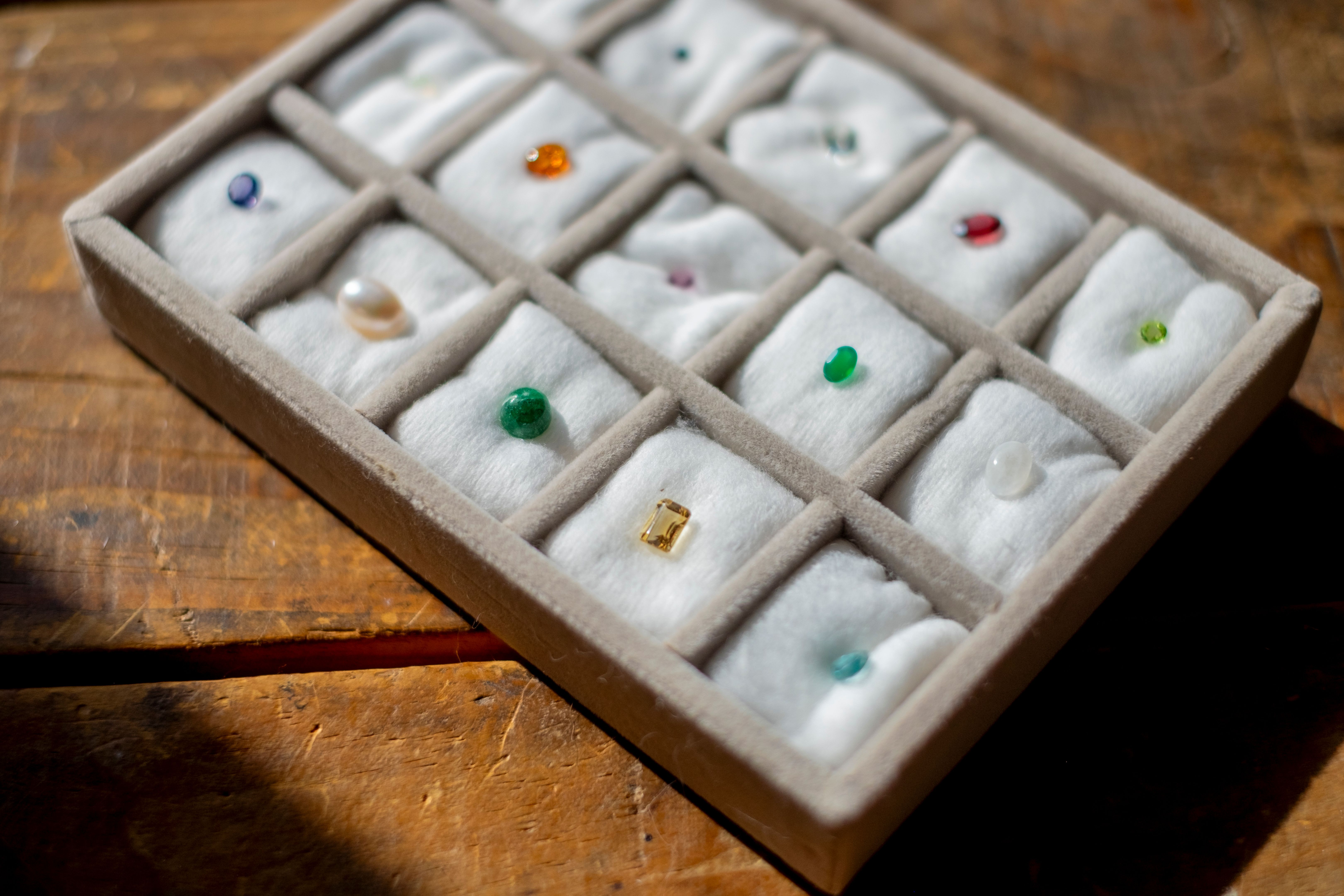 Jewelry and jewelry container.