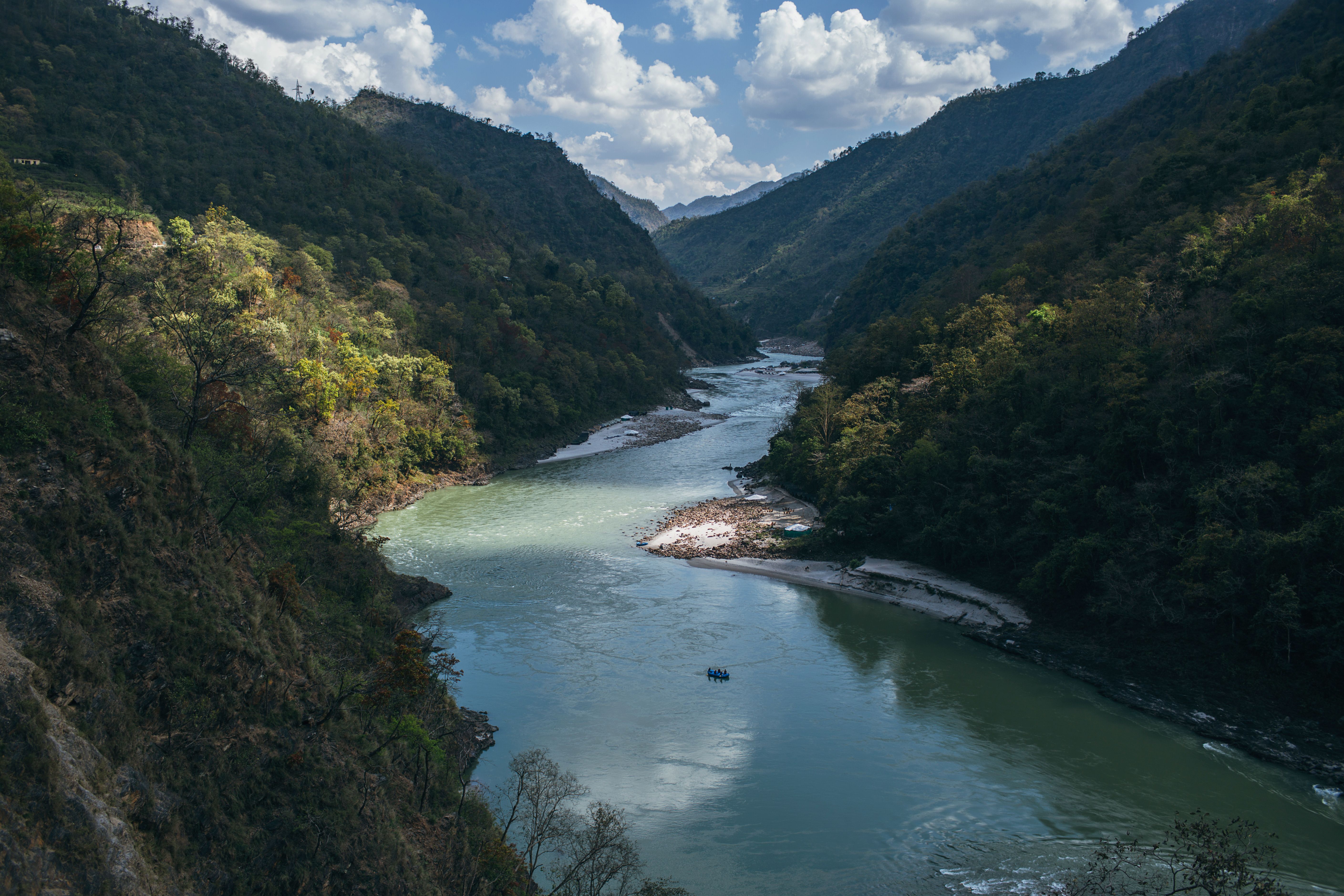 River in a ravine River in a ravine