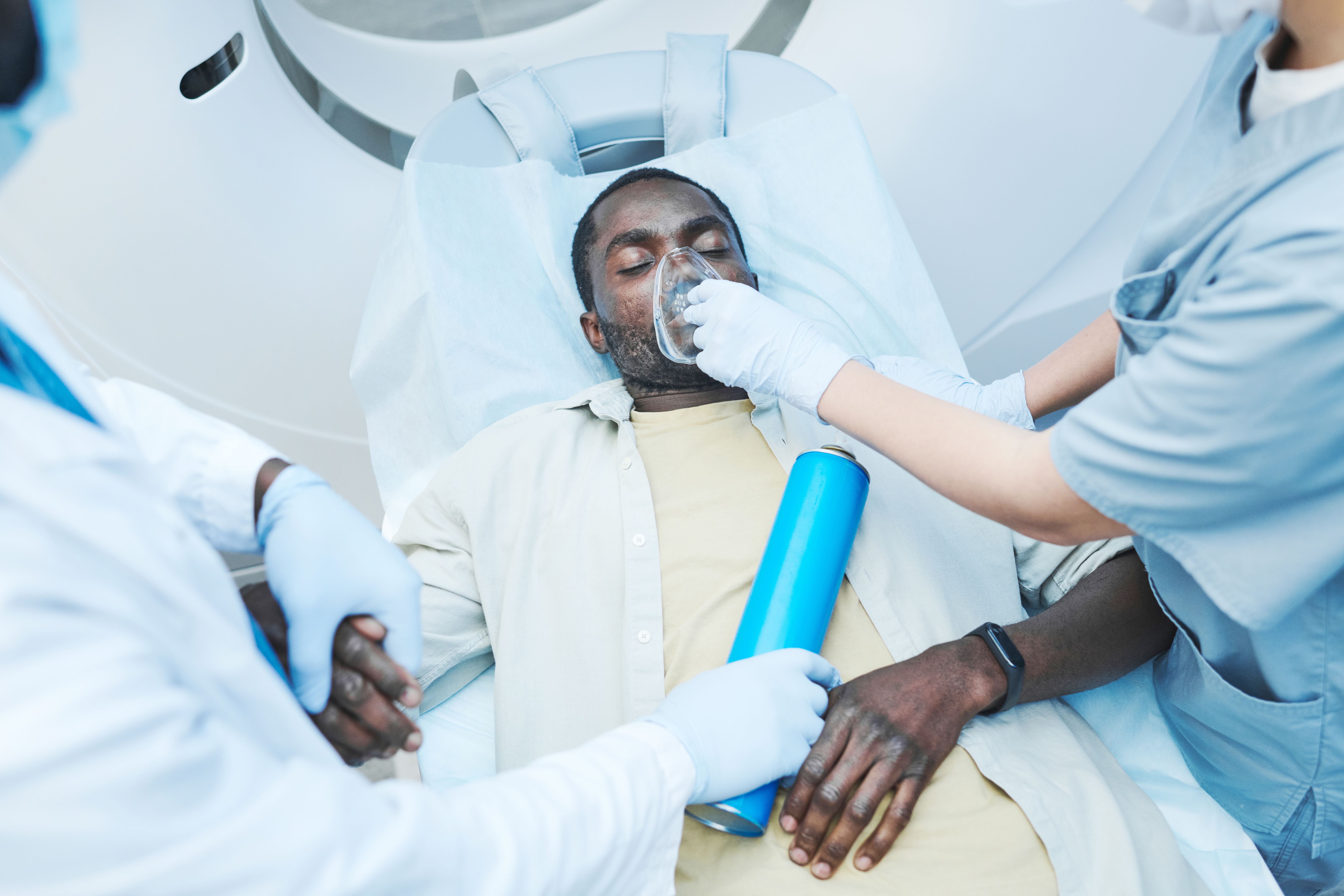 patient receiving treatment