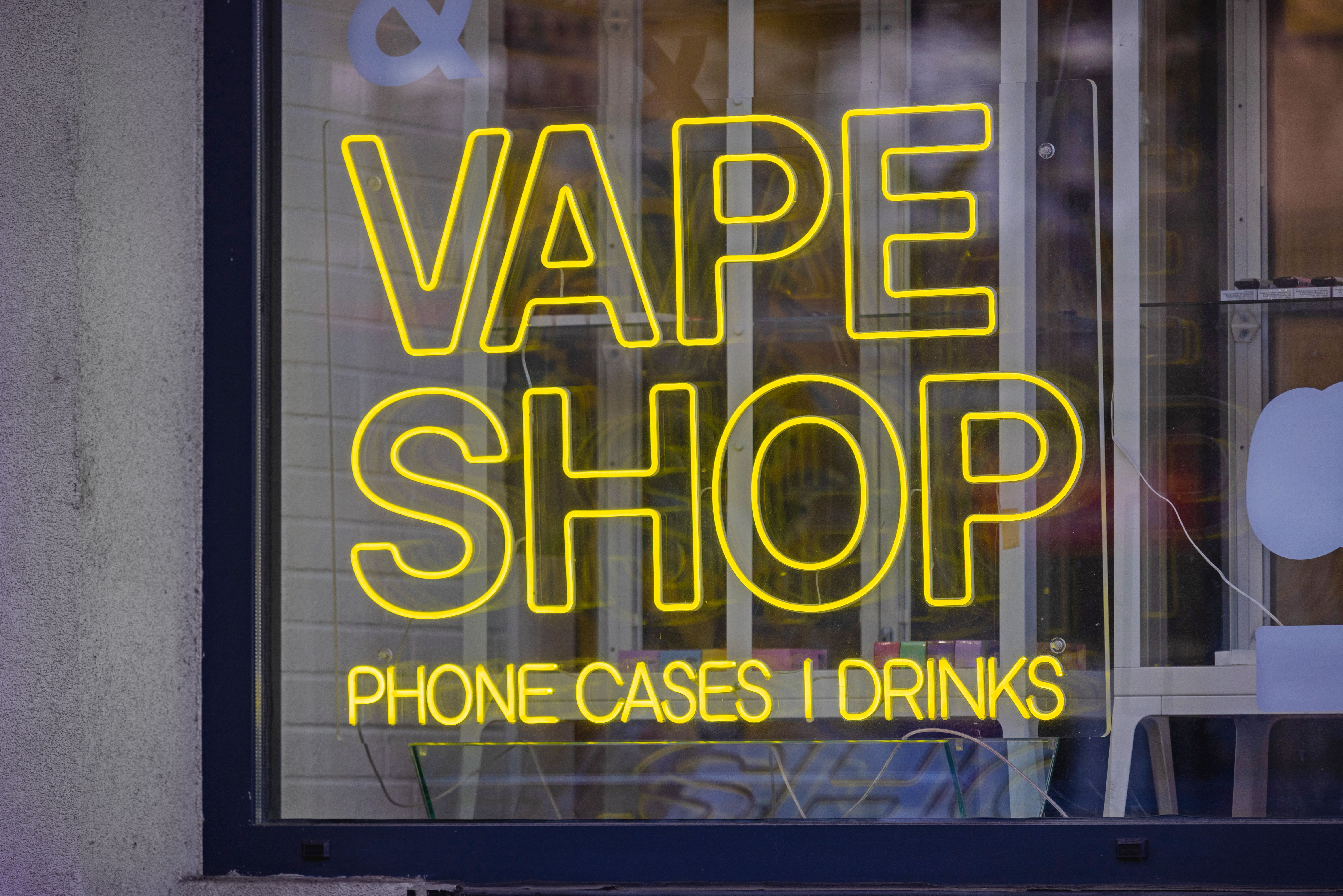 vape shop interior