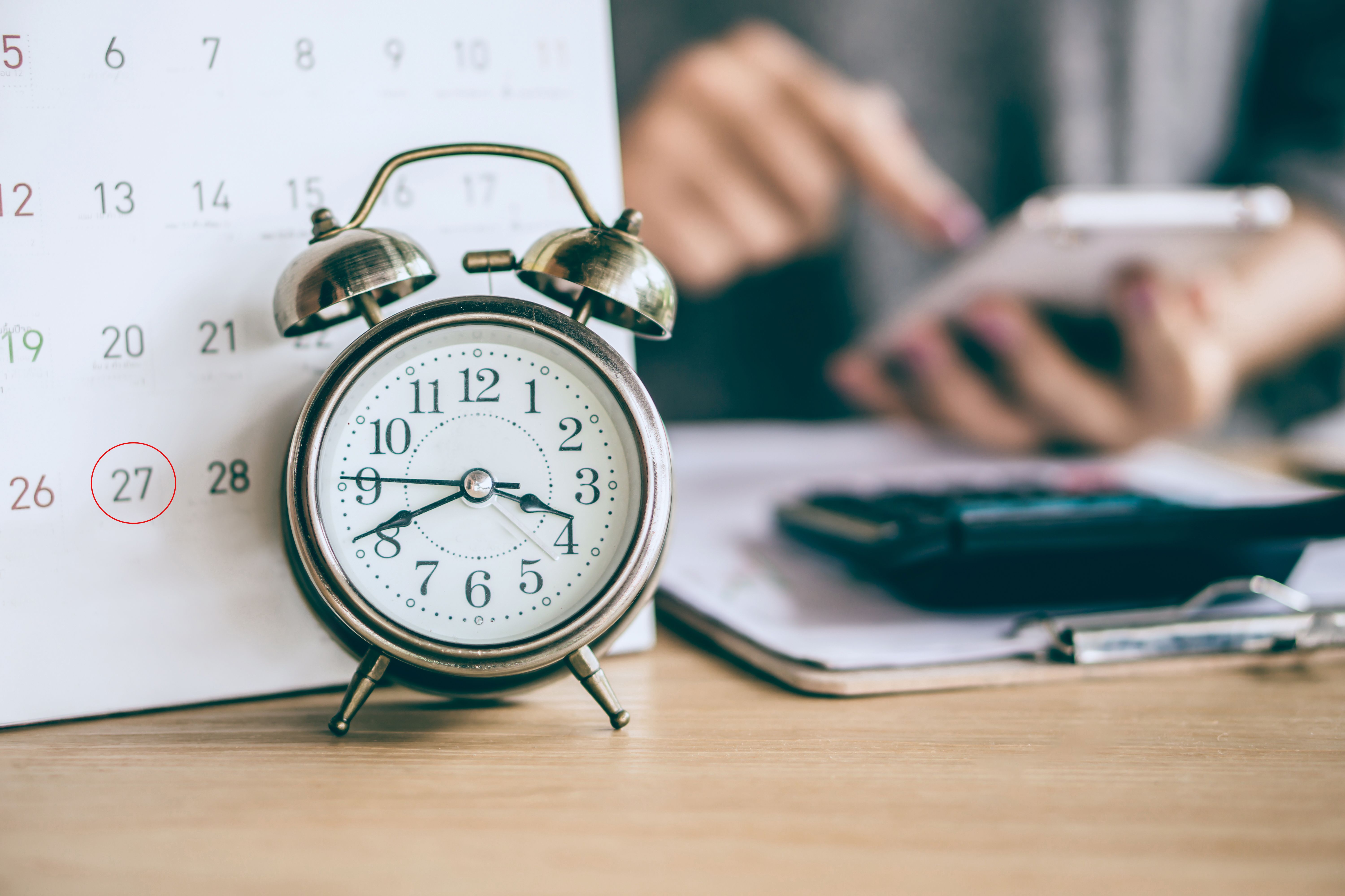 calendar with alarm