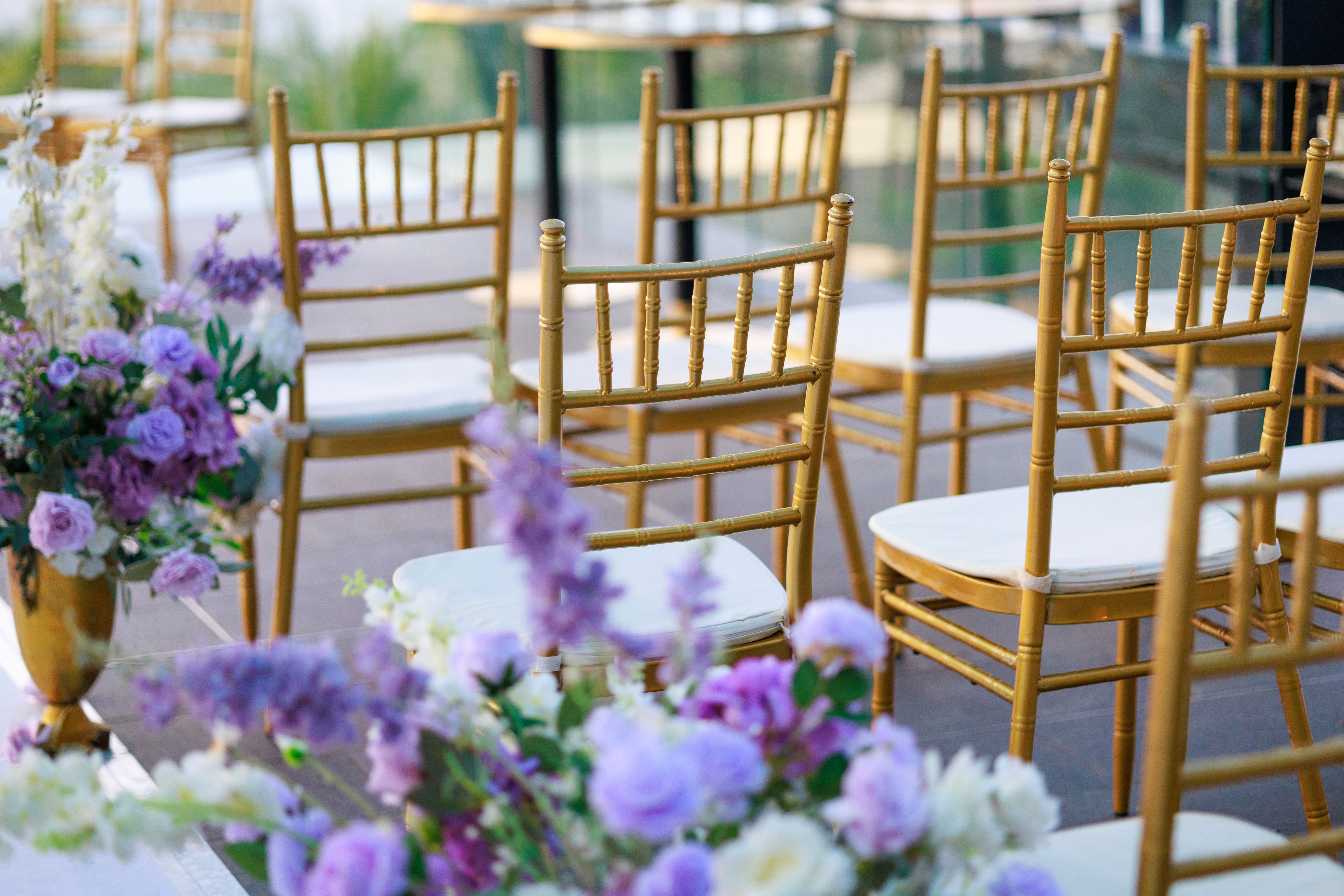 gold frame chair