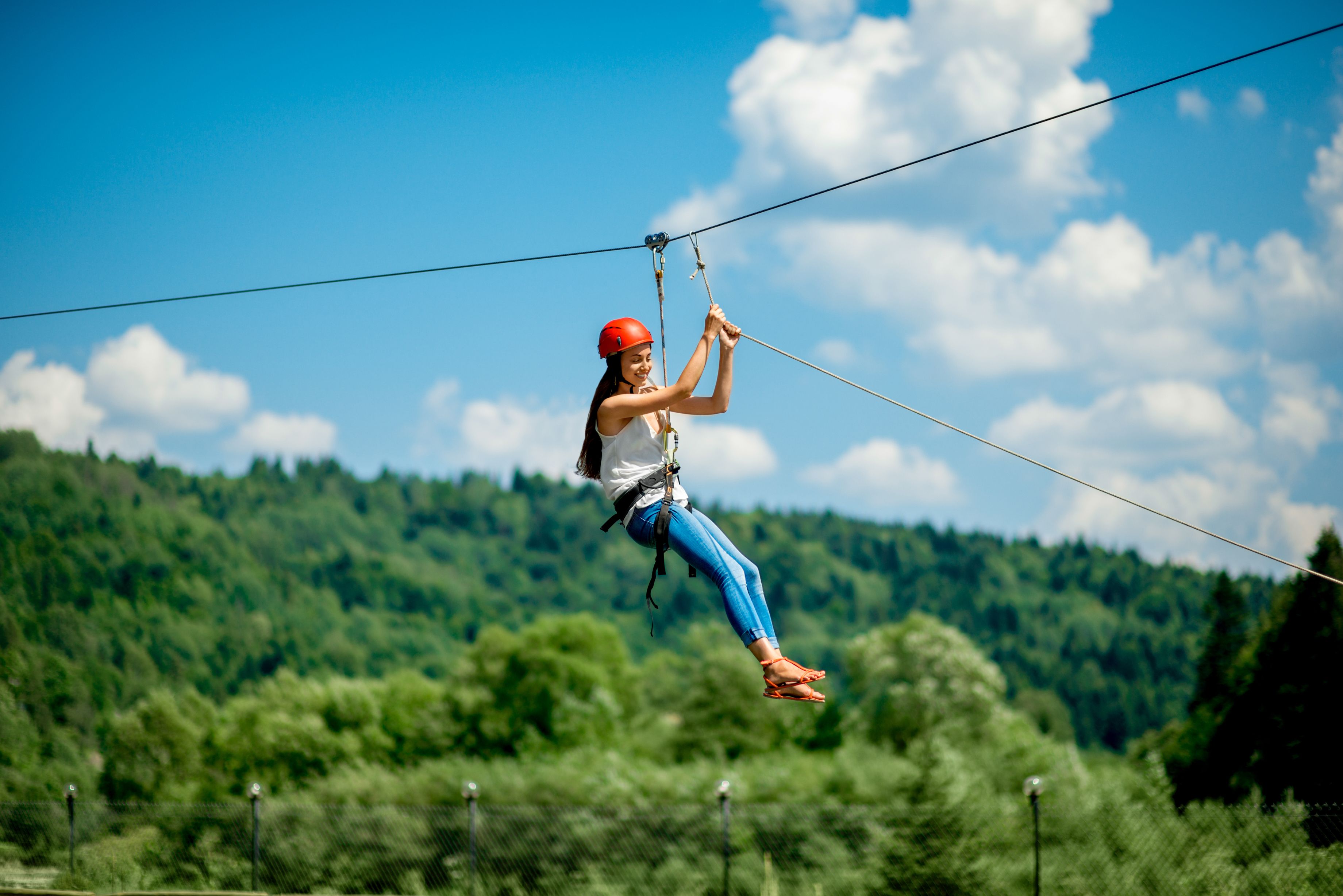 mountain zip line