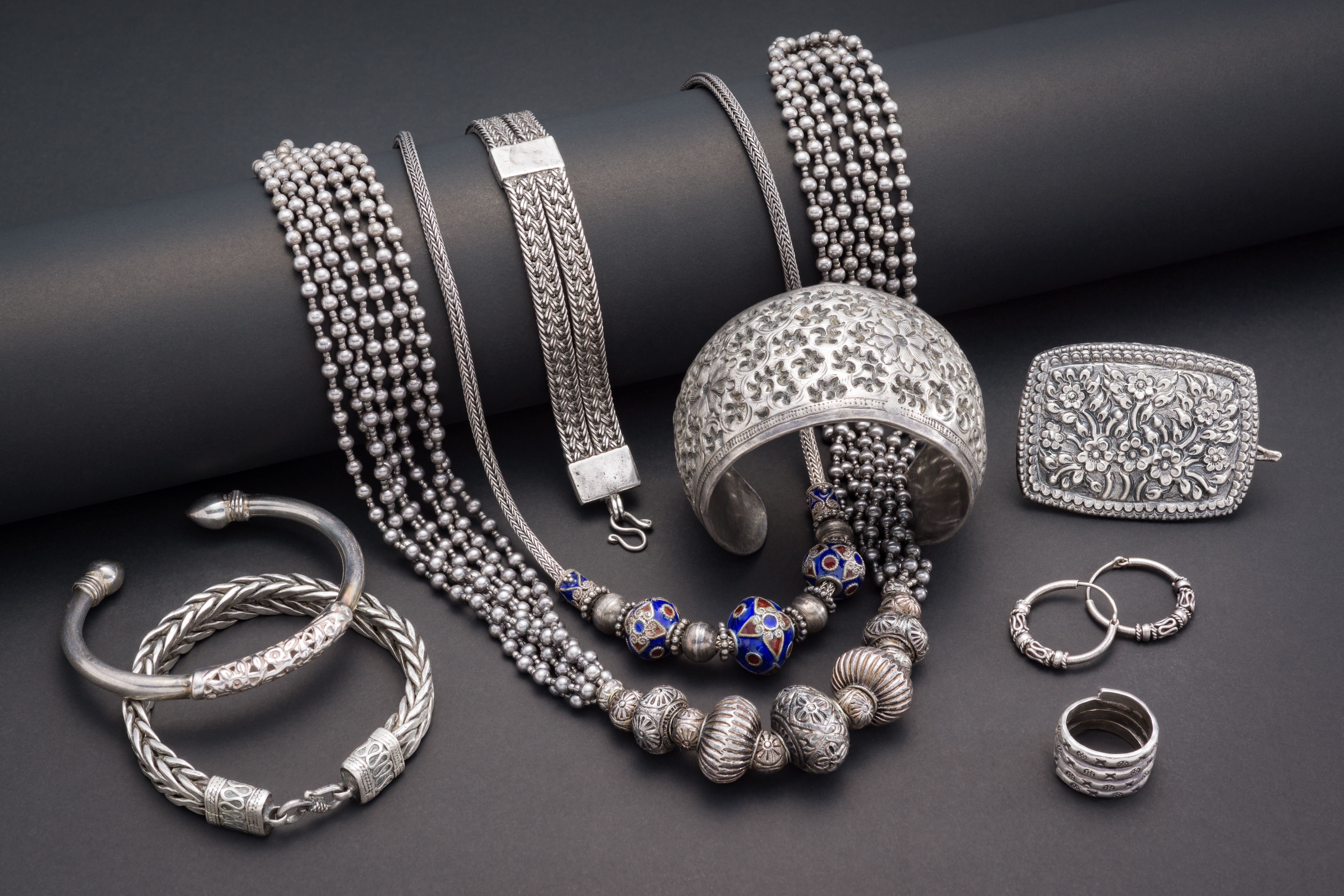 silver jewelry collection