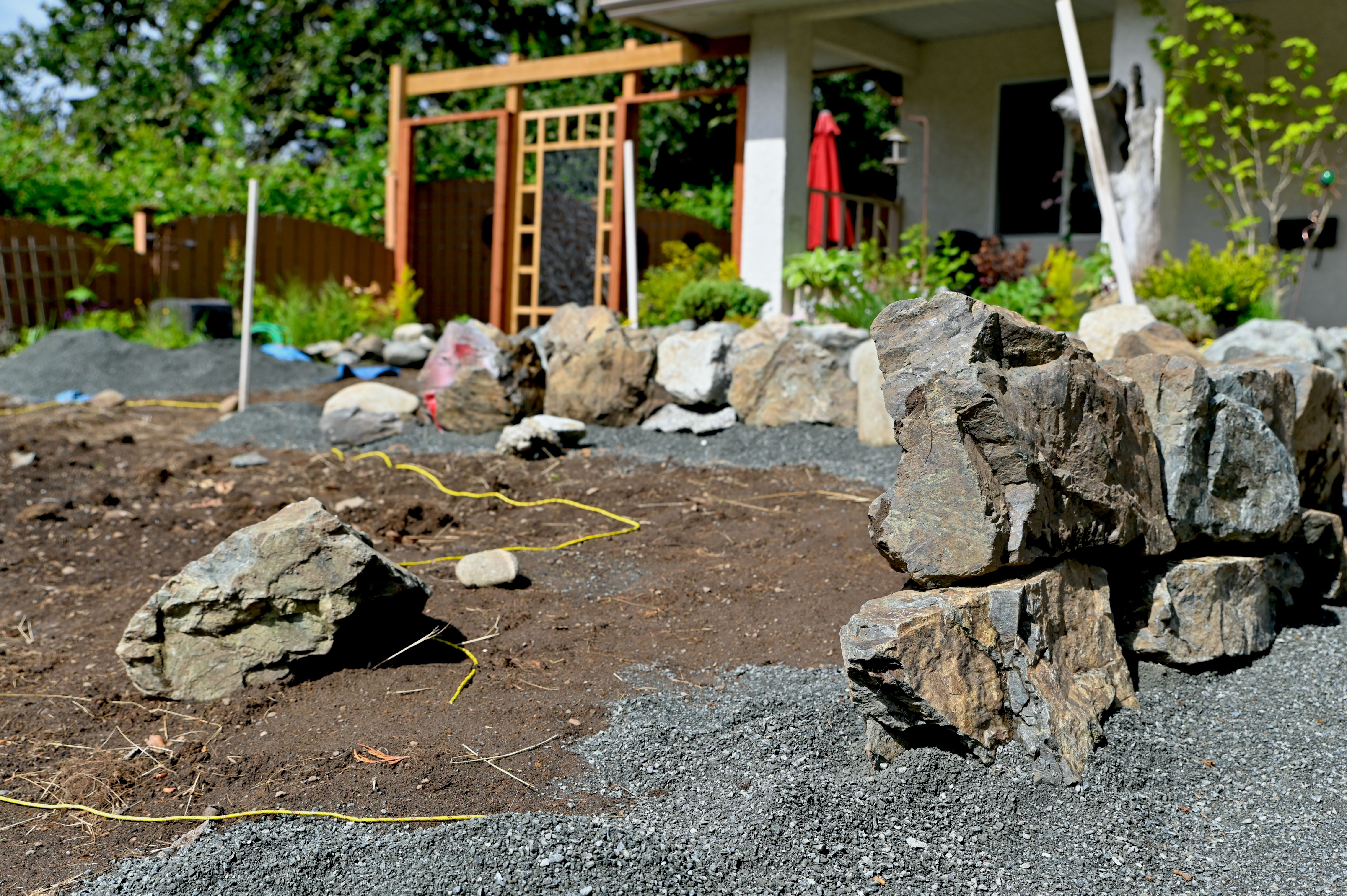 hardscaping elements