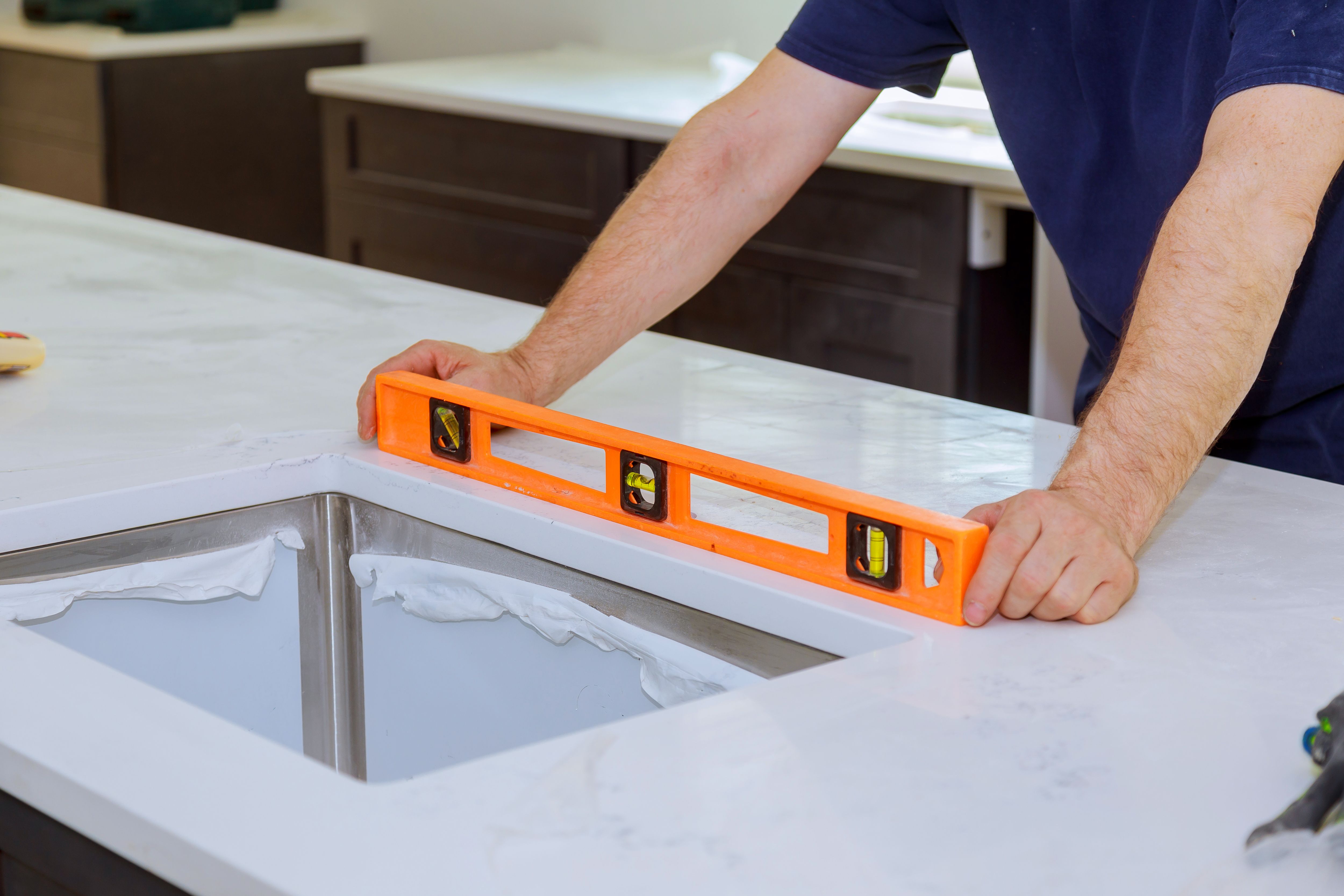 installing countertop