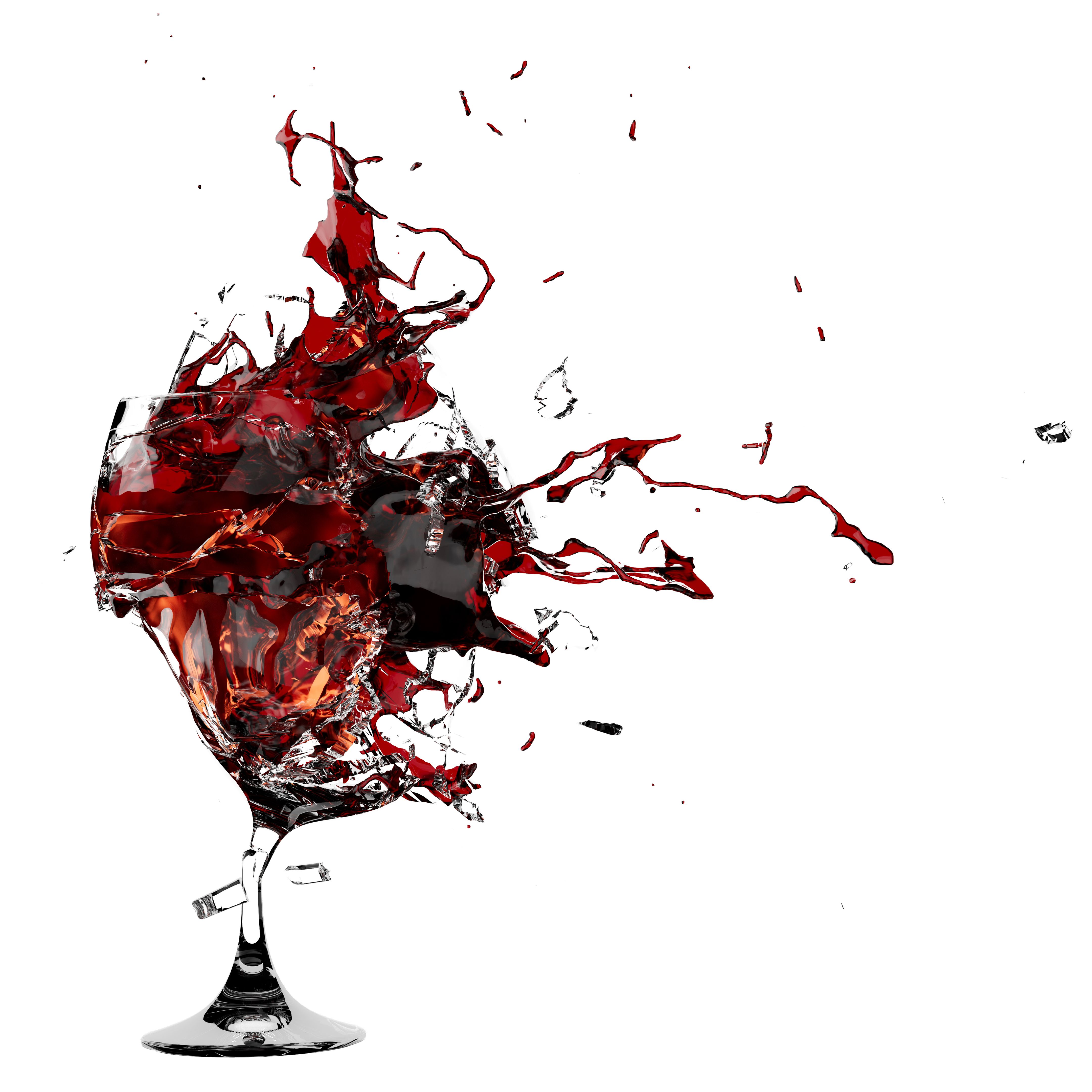 red wine spill