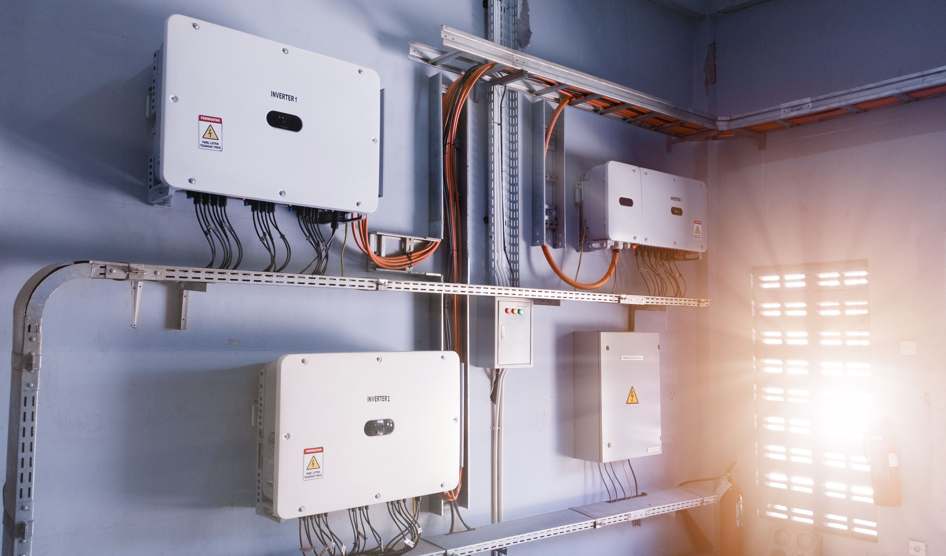 Instalation control of inverters solar panel