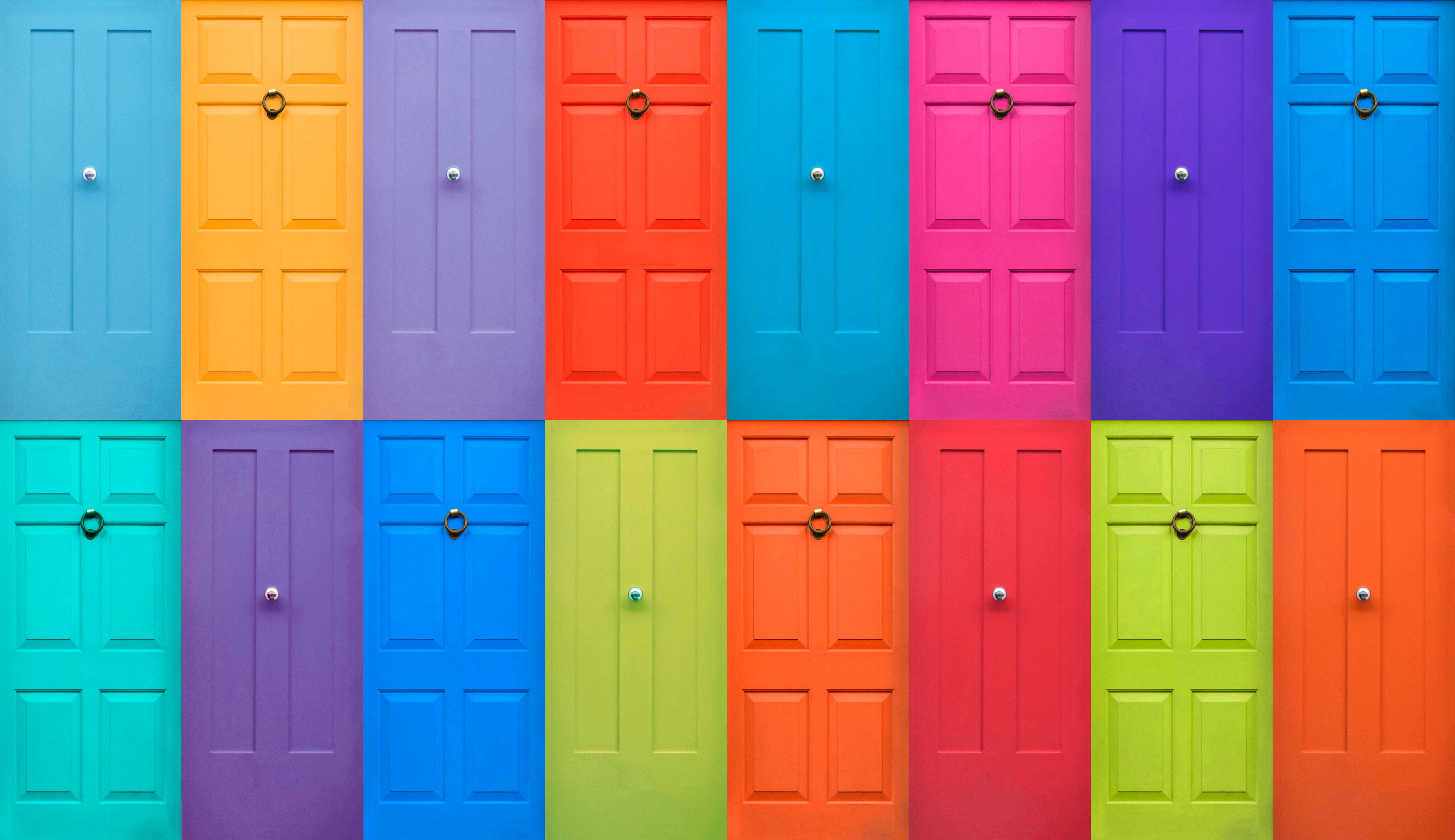 colorful door