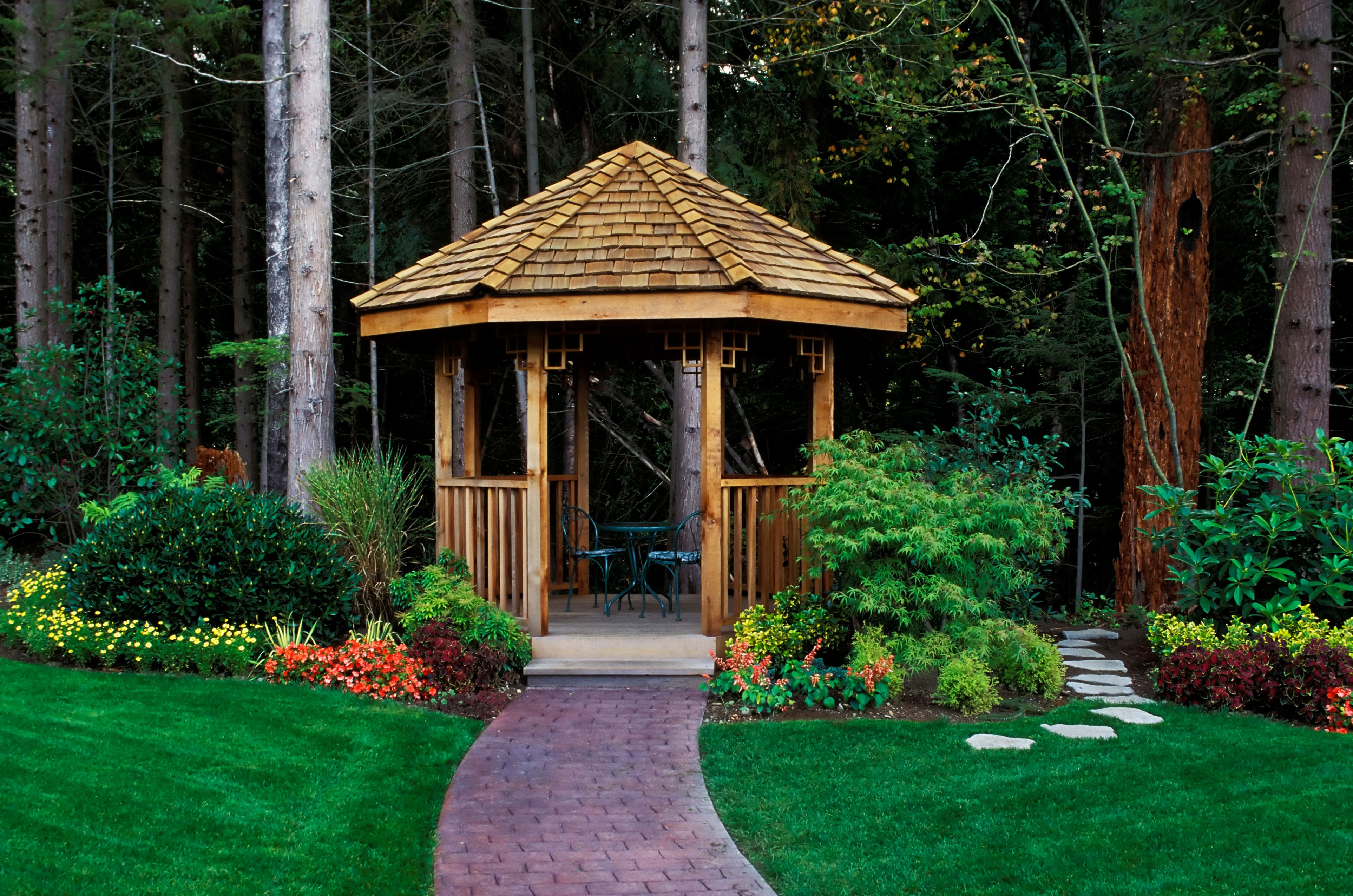 wooden gazebo architecture