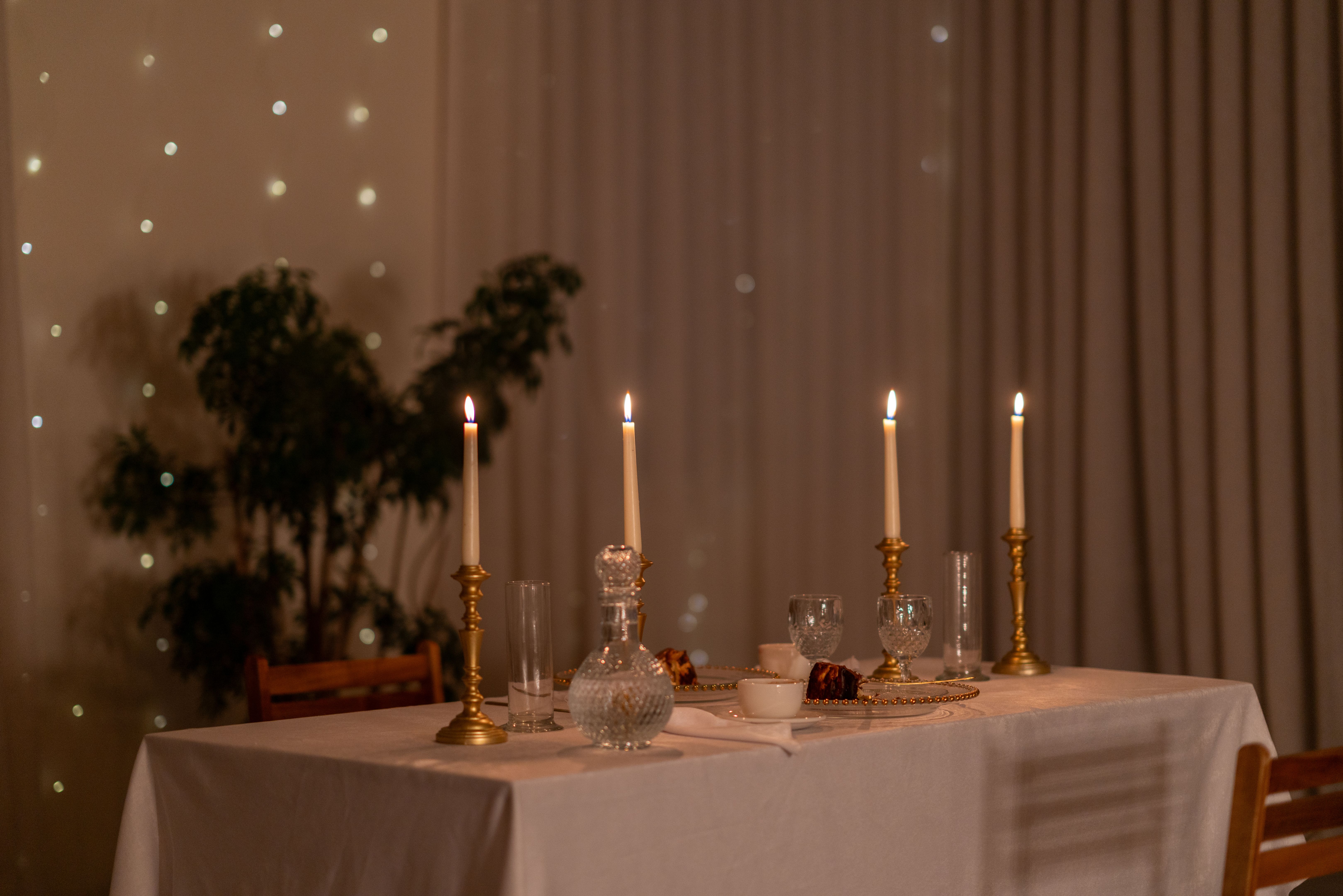 candlelit dining