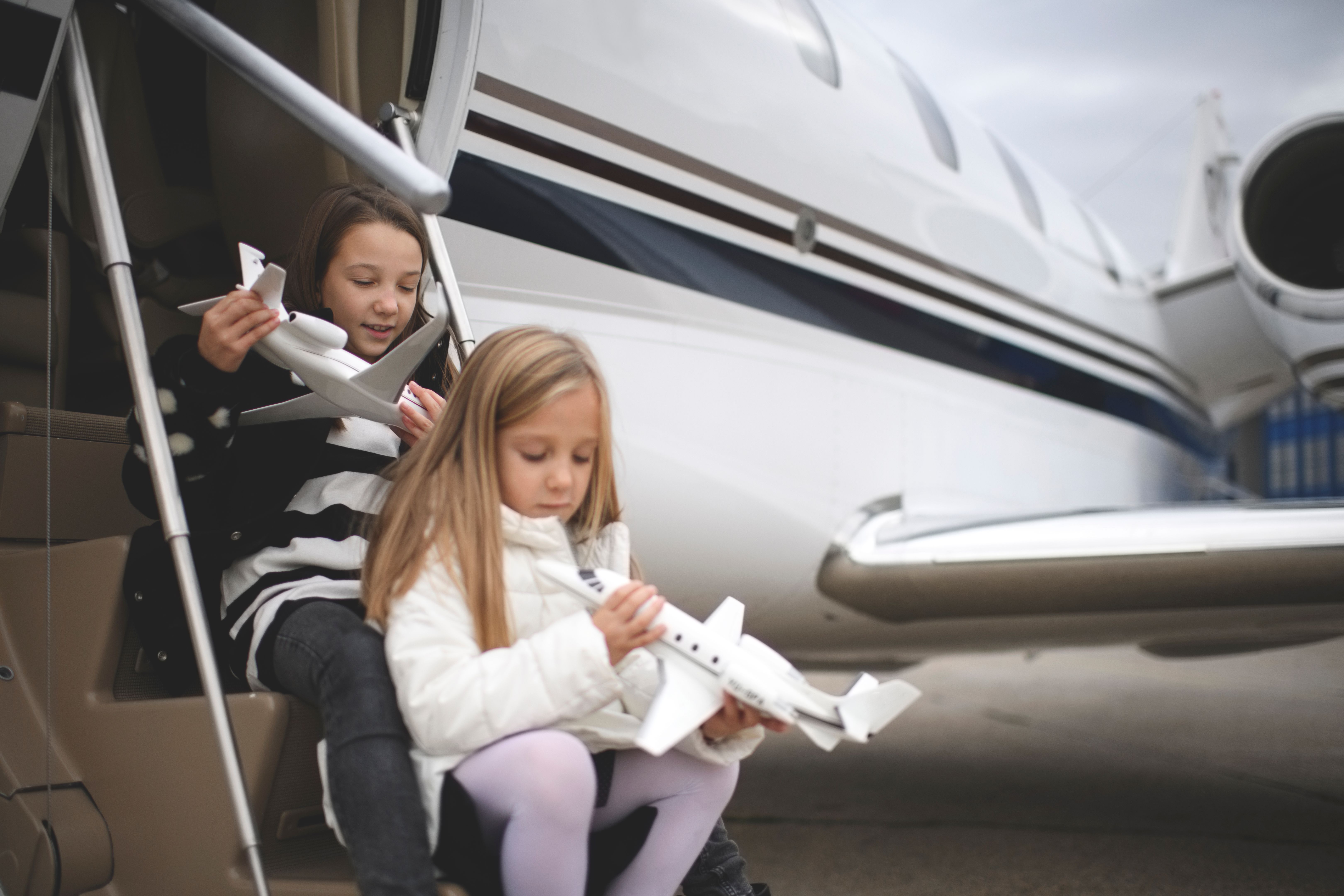 Girls at the airport