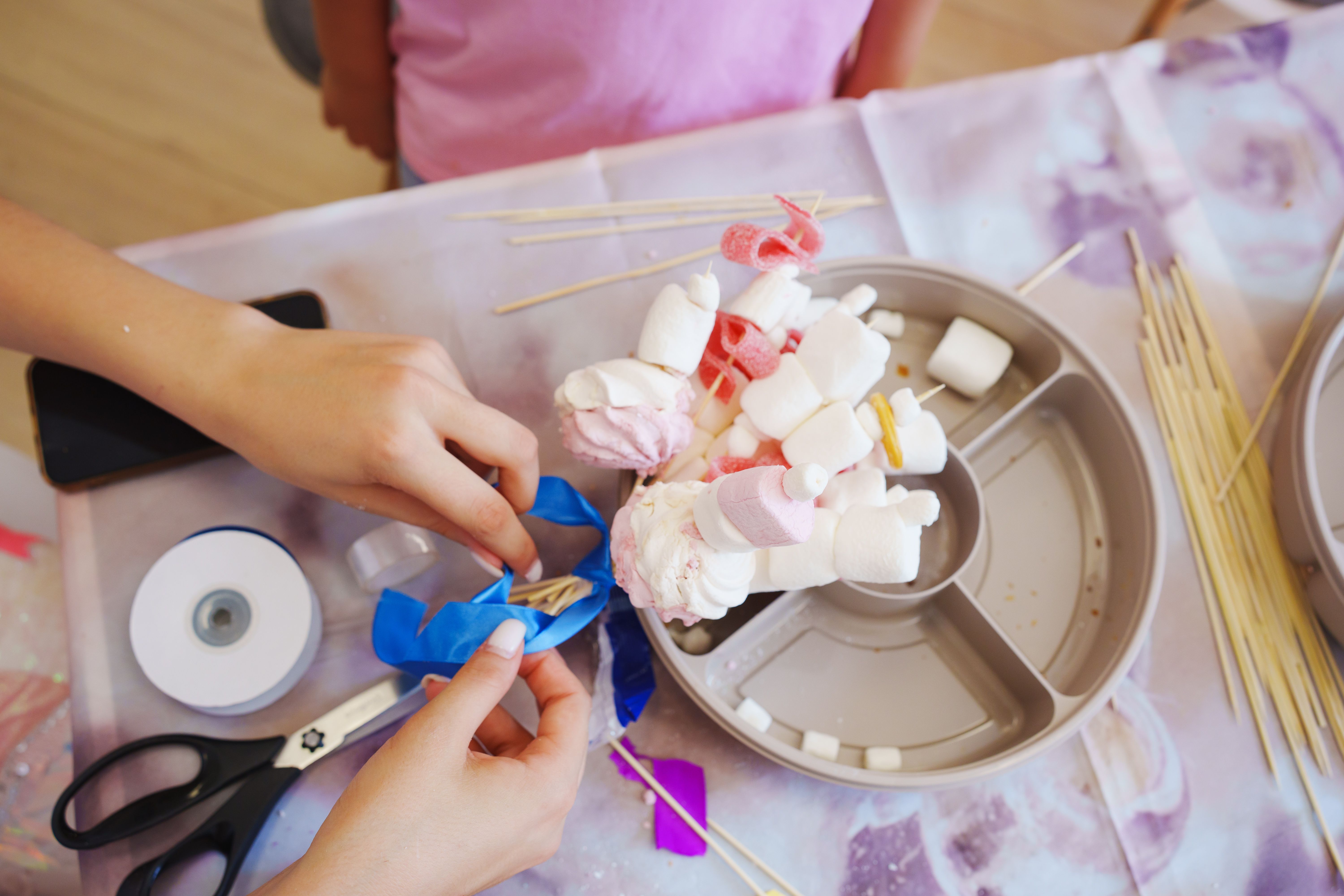 crafting party decorations