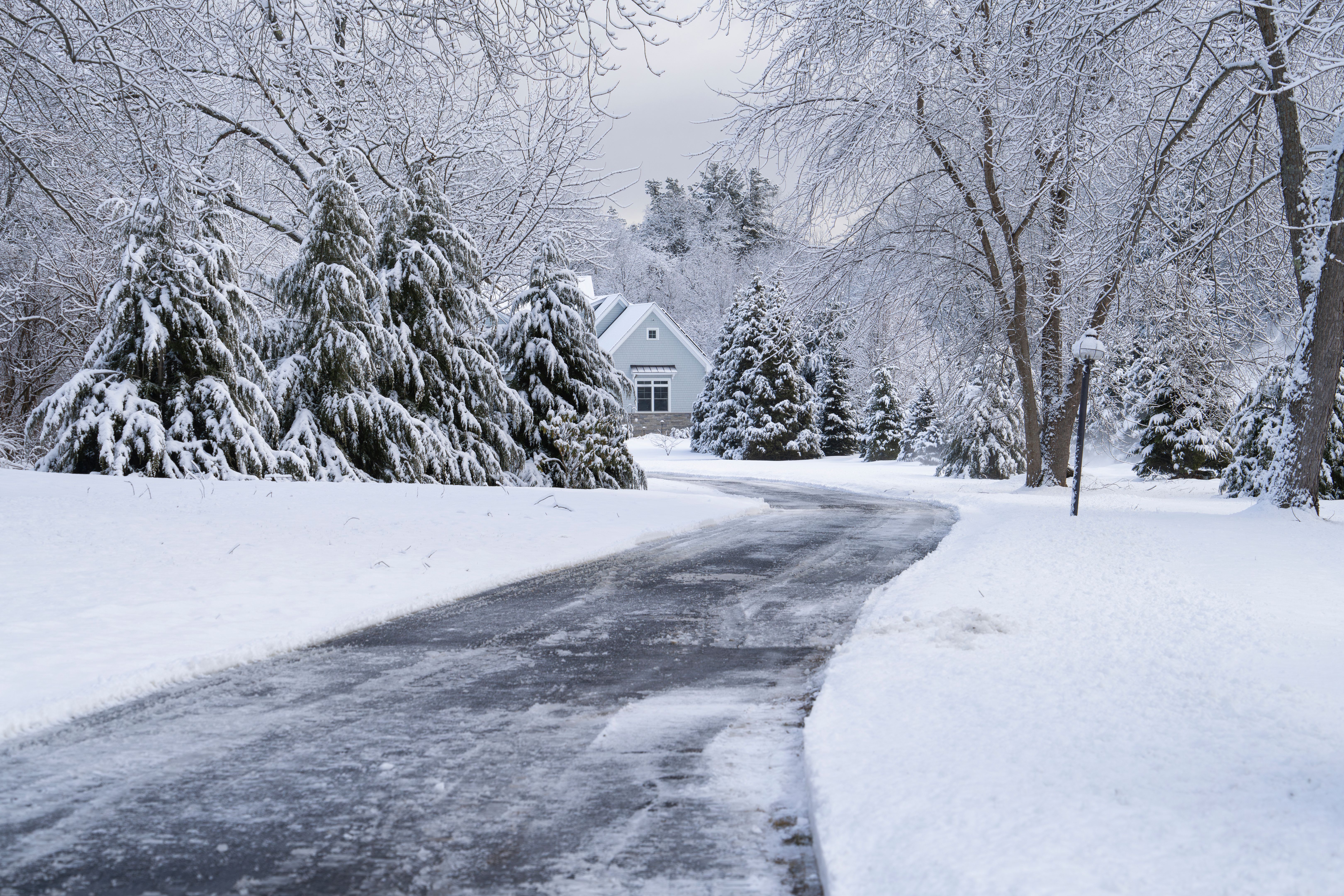 icy driveway